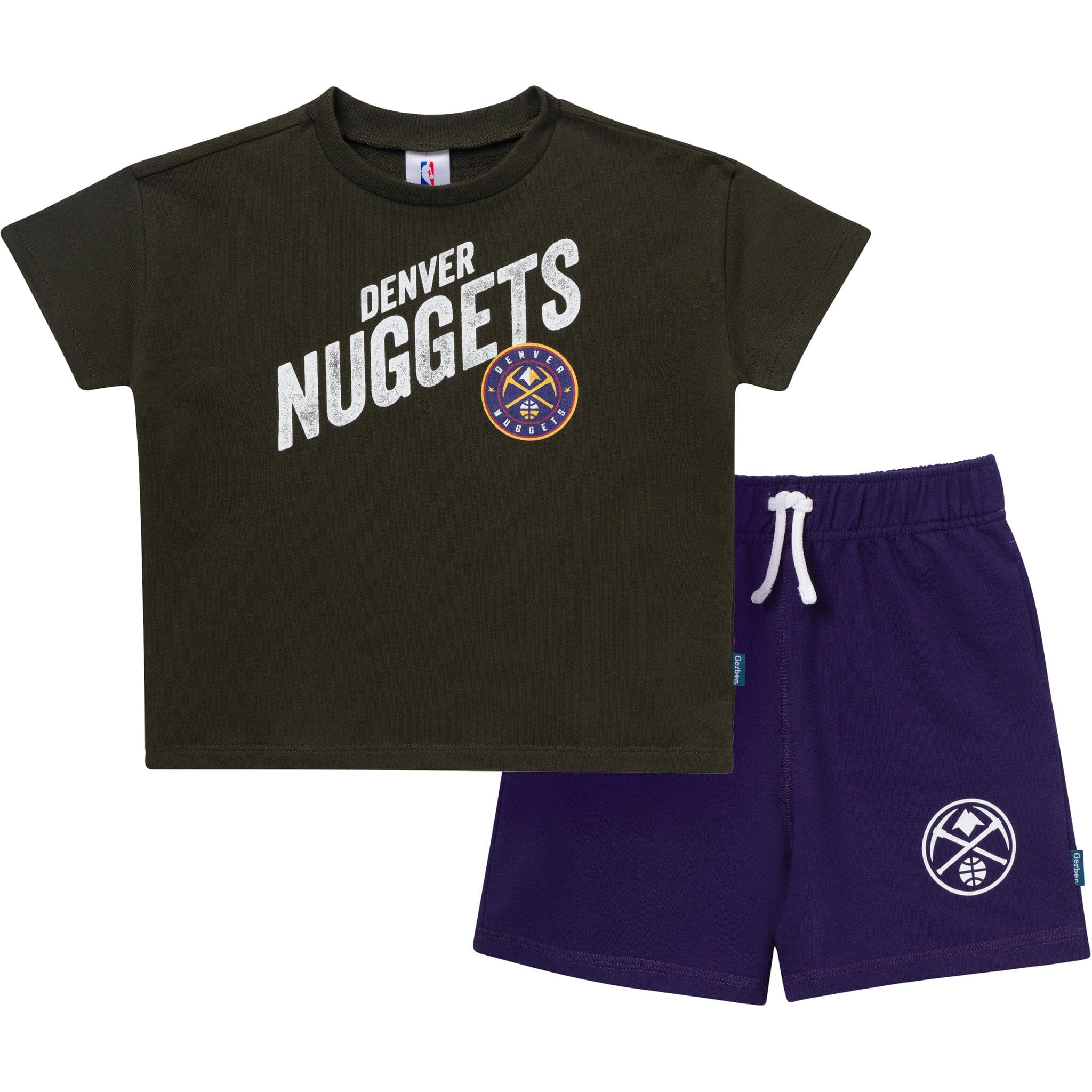 2-Piece Infant & Toddler Boys Denver Nuggets T-Shirt & Shorts Set