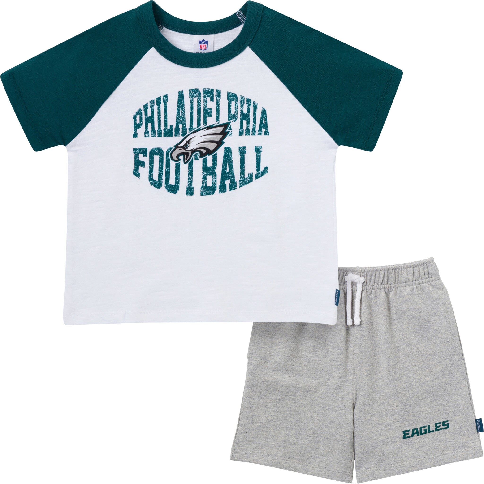 2-Piece Infant & Toddler Boys Philadelphia Eagles T-Shirt and Shorts Set