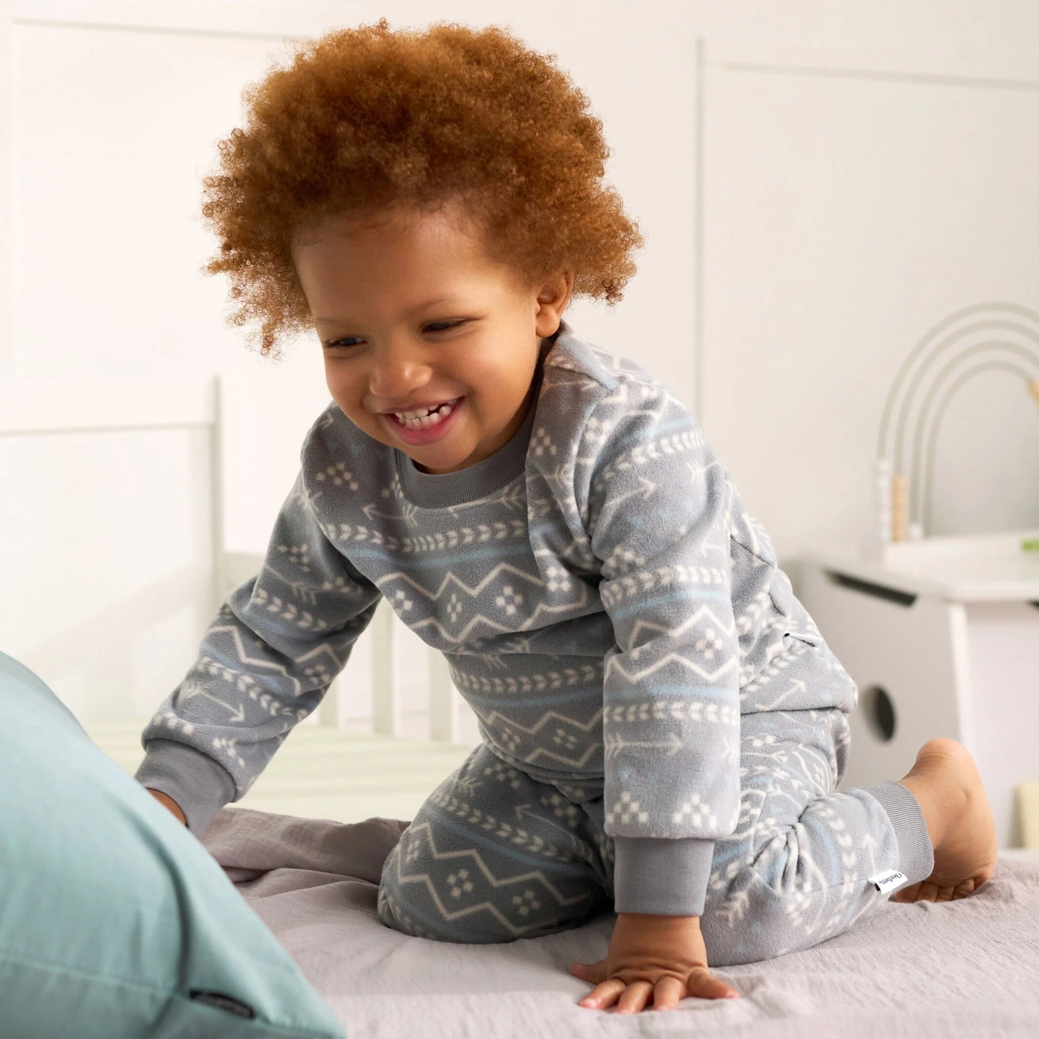 2-Piece Infant & Toddler Boys Fair Isle Fleece Pajamas - Image 3