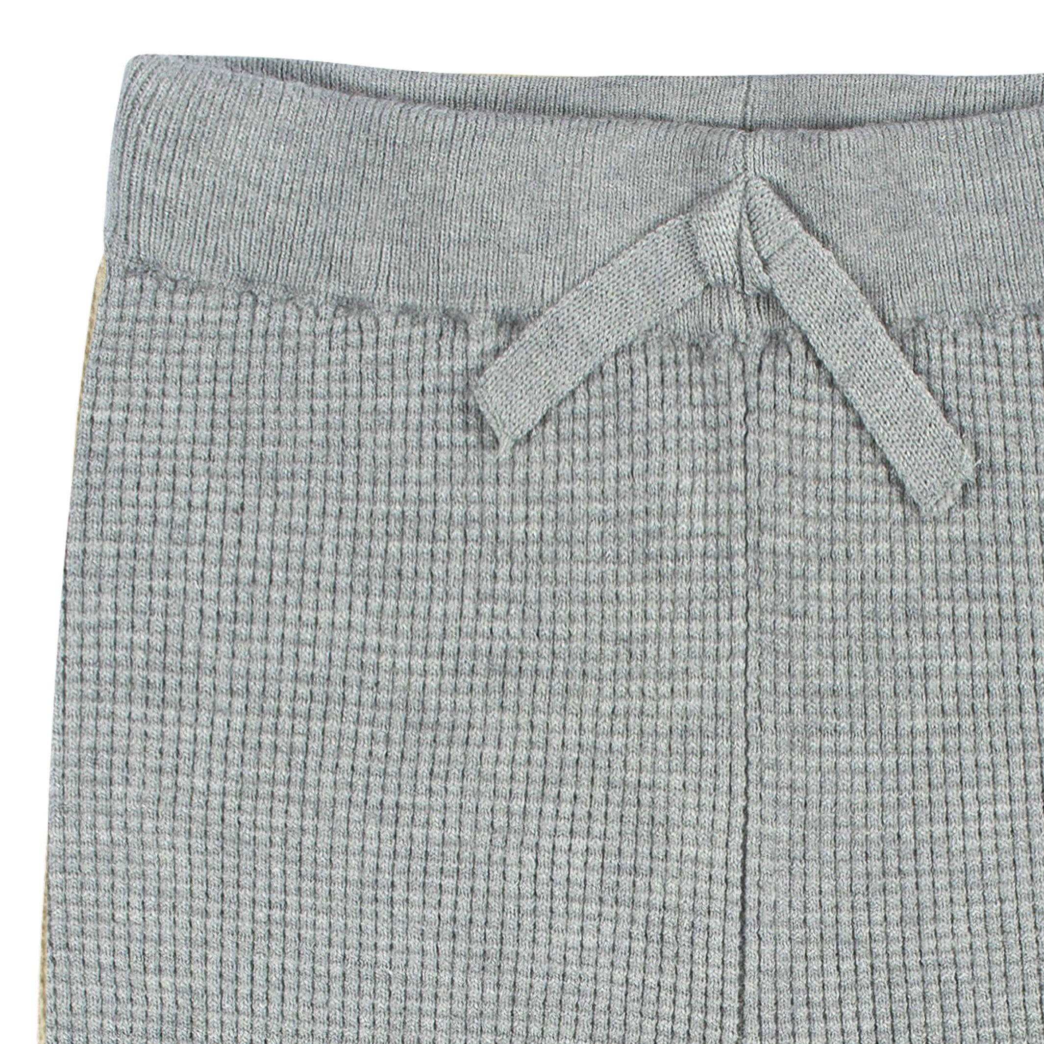 2-Piece Infant and Toddler Boys Heather Gray Sweater Knit Set - Image 6