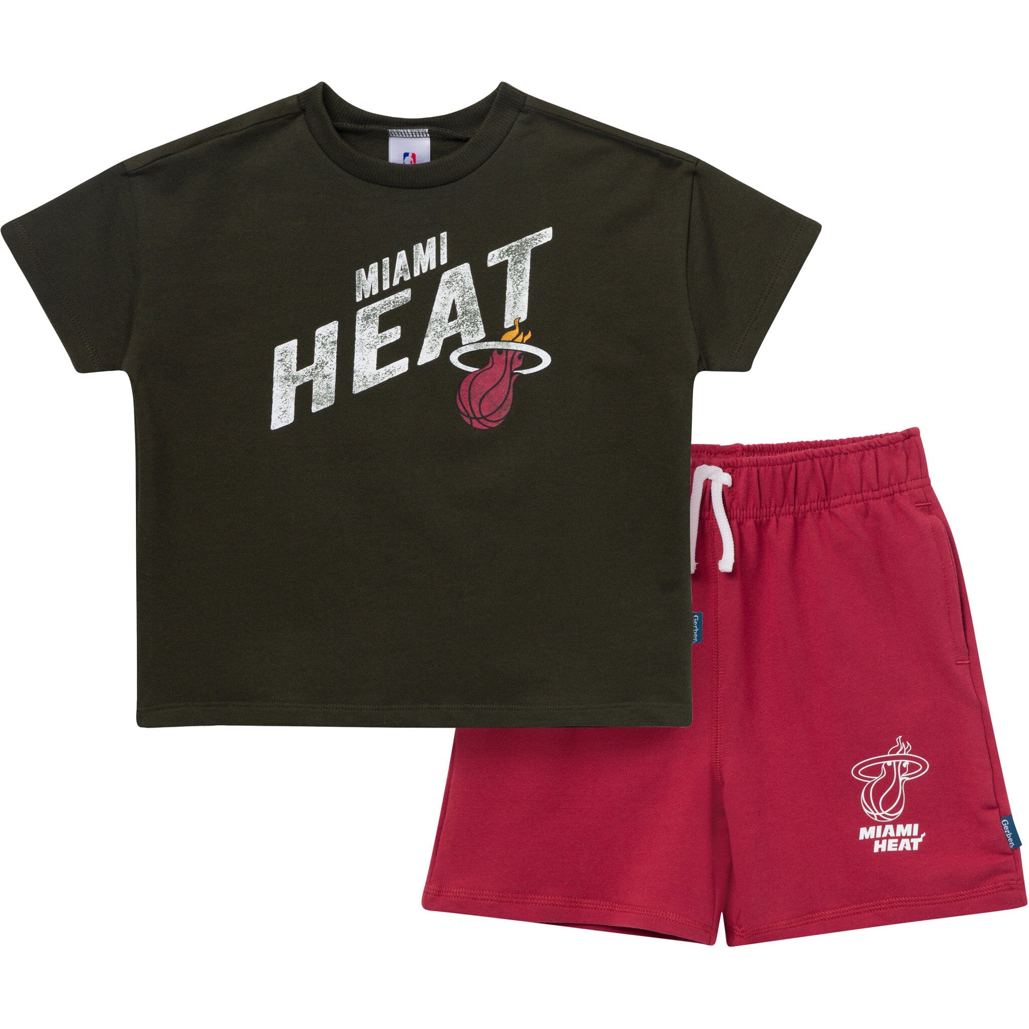 2-Piece Infant & Toddler Boys Miami Heat T-Shirt & Shorts Set