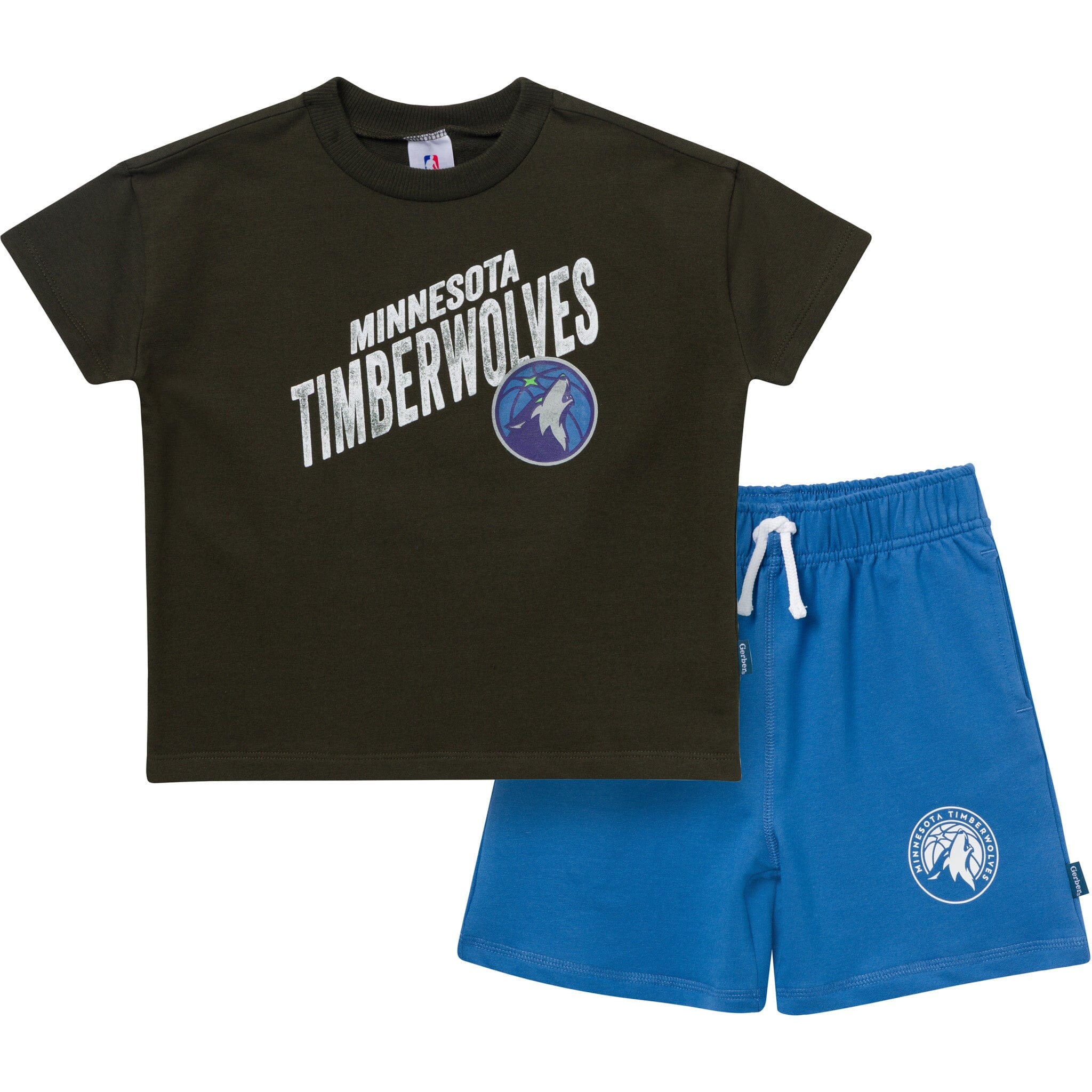 2-Piece Infant & Toddler Boys Minnesota Timberwolves T-Shirt & Shorts Set
