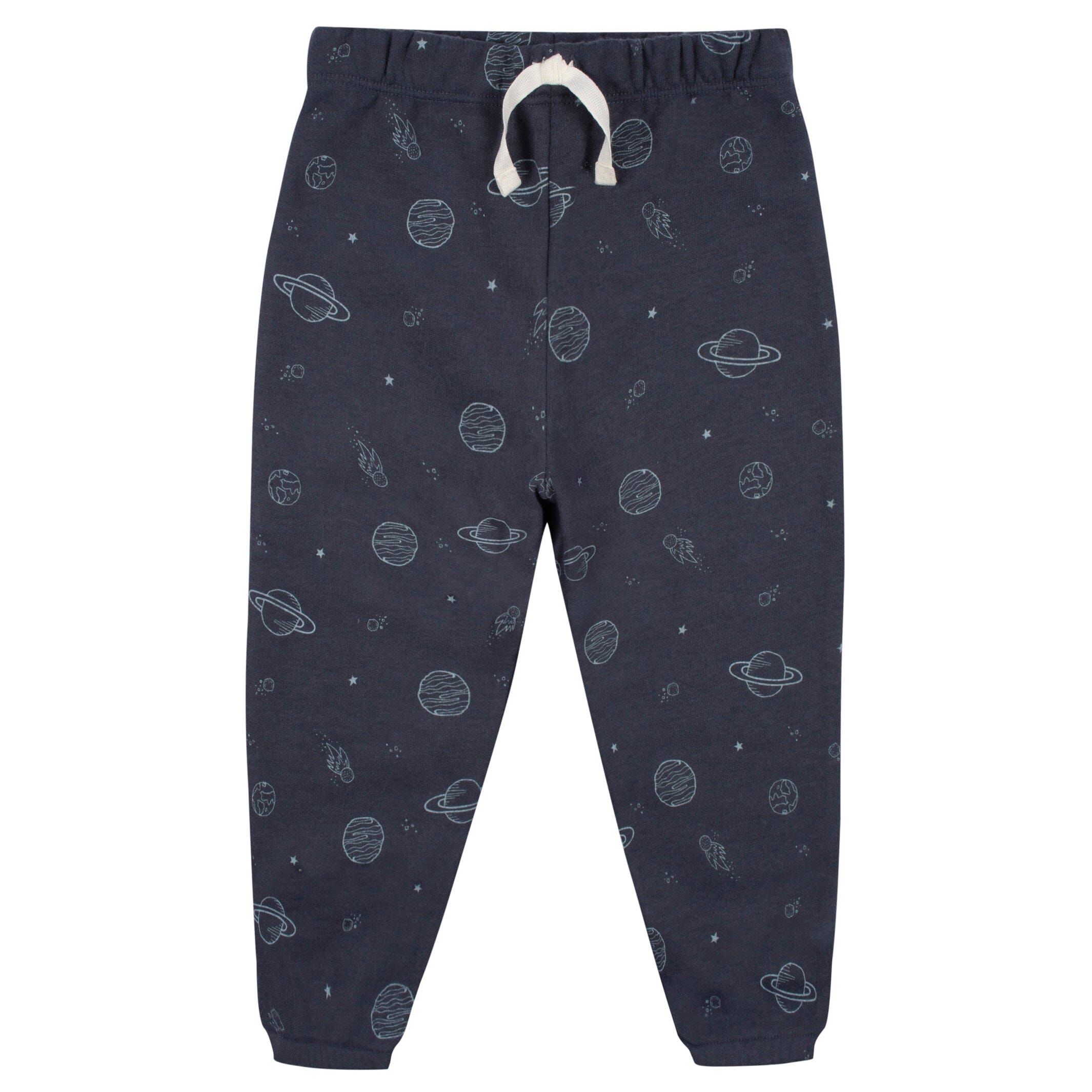 2-Piece Infant and Toddler Boys Navy Space Sweatshirt & Pant Set - Image 5