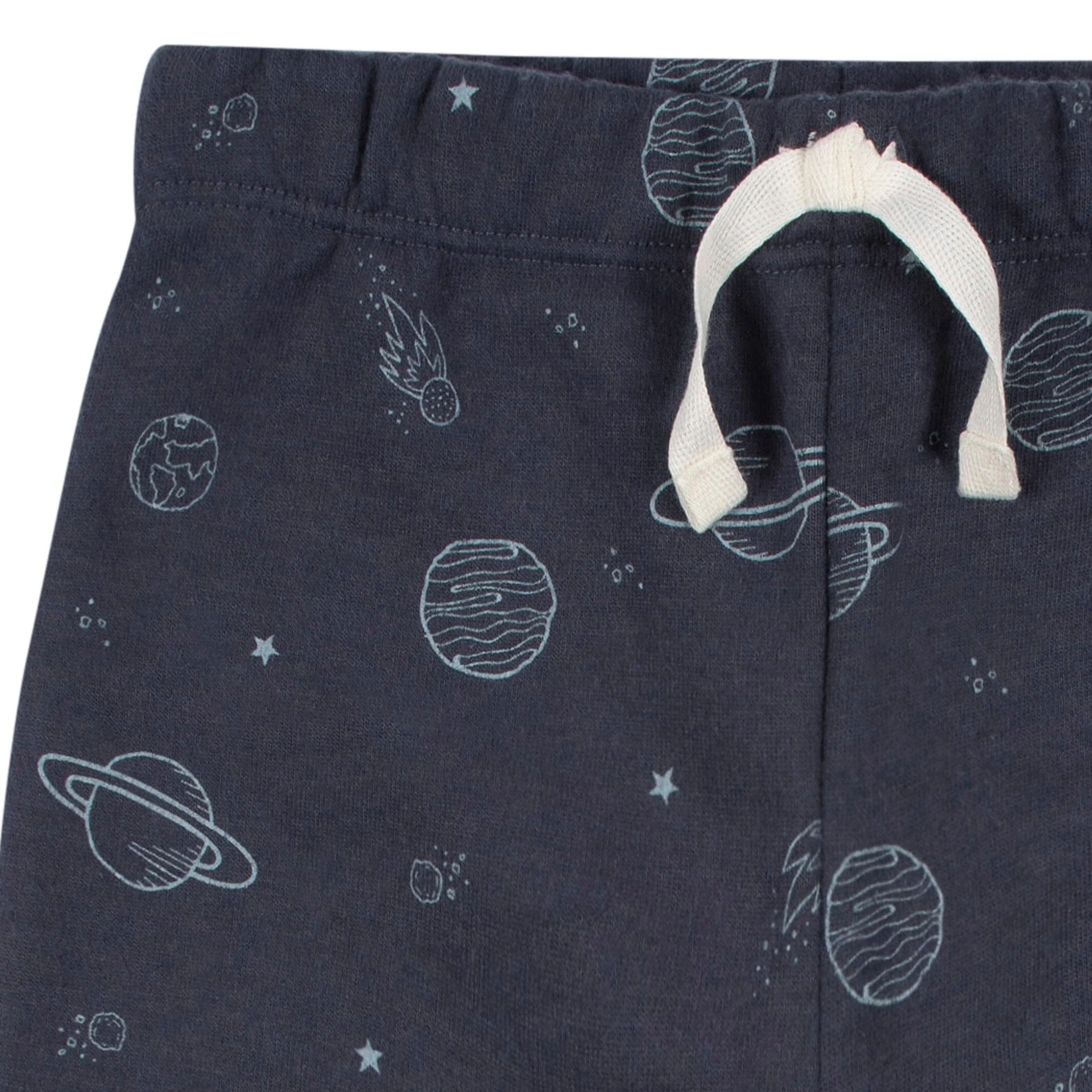 2-Piece Infant and Toddler Boys Navy Space Sweatshirt & Pant Set - Image 6