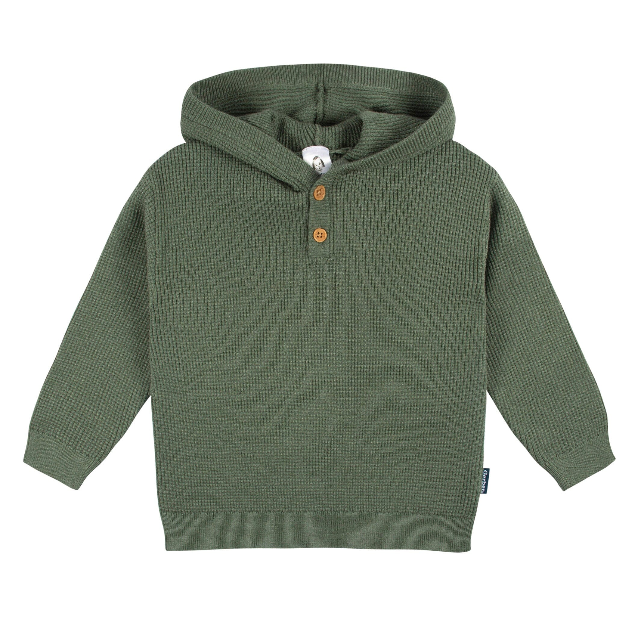 2-Piece Infant and Toddler Boys Olive Green Sweater Knit Set, 12M - Image 4