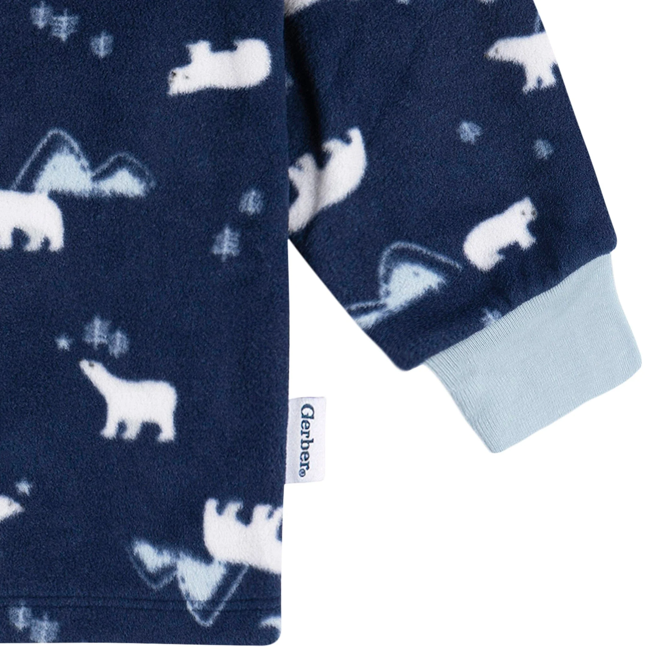2-Piece Infant & Toddler Boys Polar Bears Fleece Pajamas - Image 3