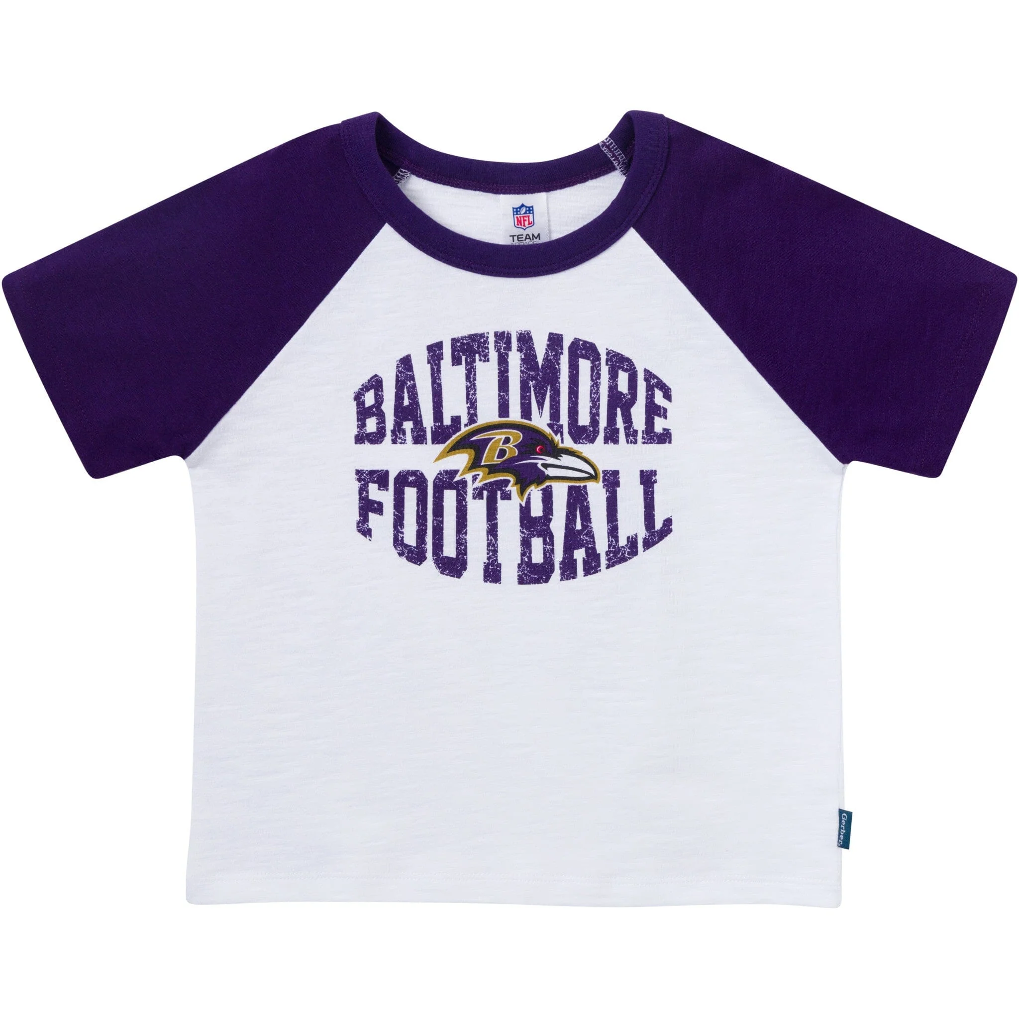 2-Piece Infant & Toddler Boys Baltimore Ravens T-Shirt and Shorts Set - Image 2