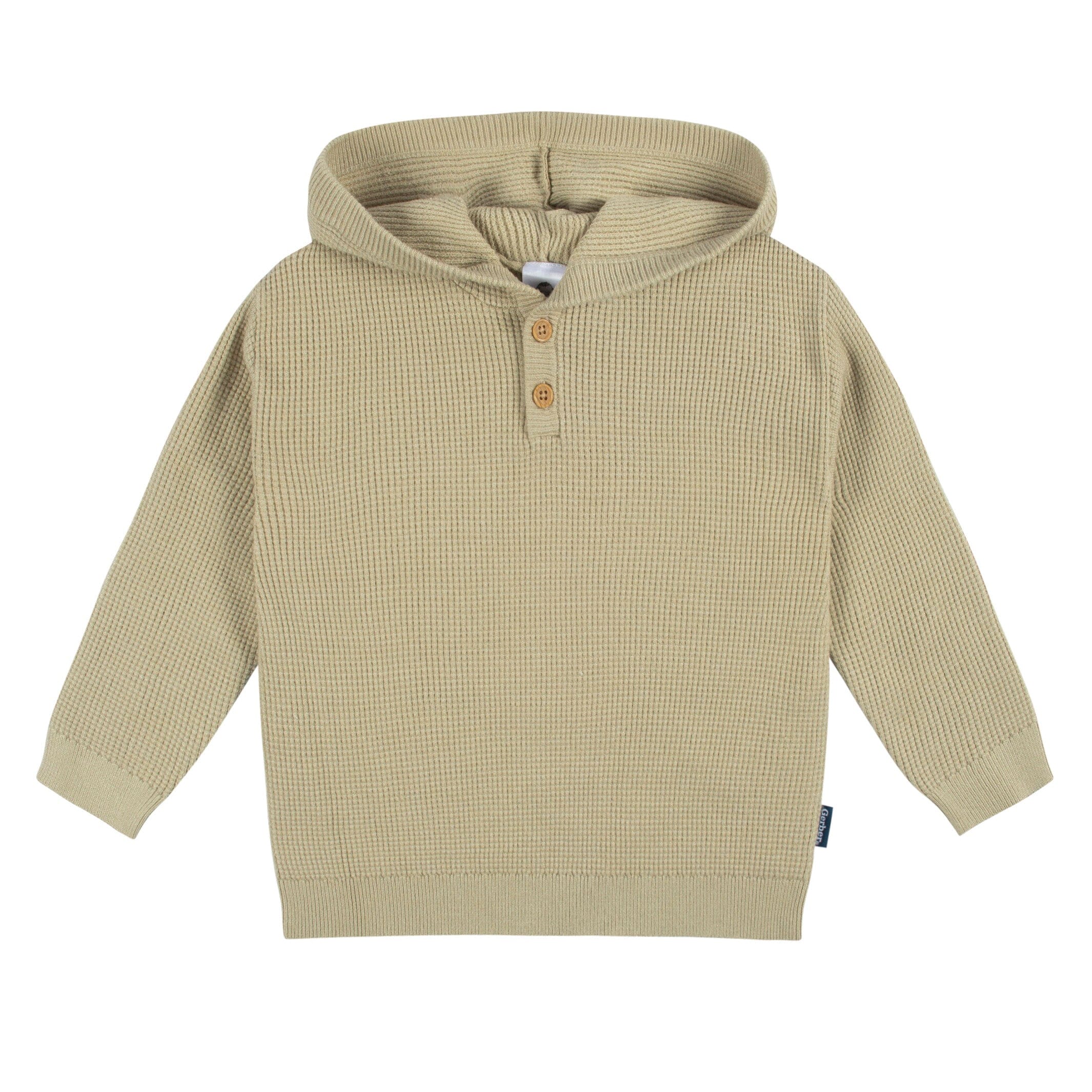 2-Piece Infant and Toddler Boys Tan Sweater Knit Set - Image 2
