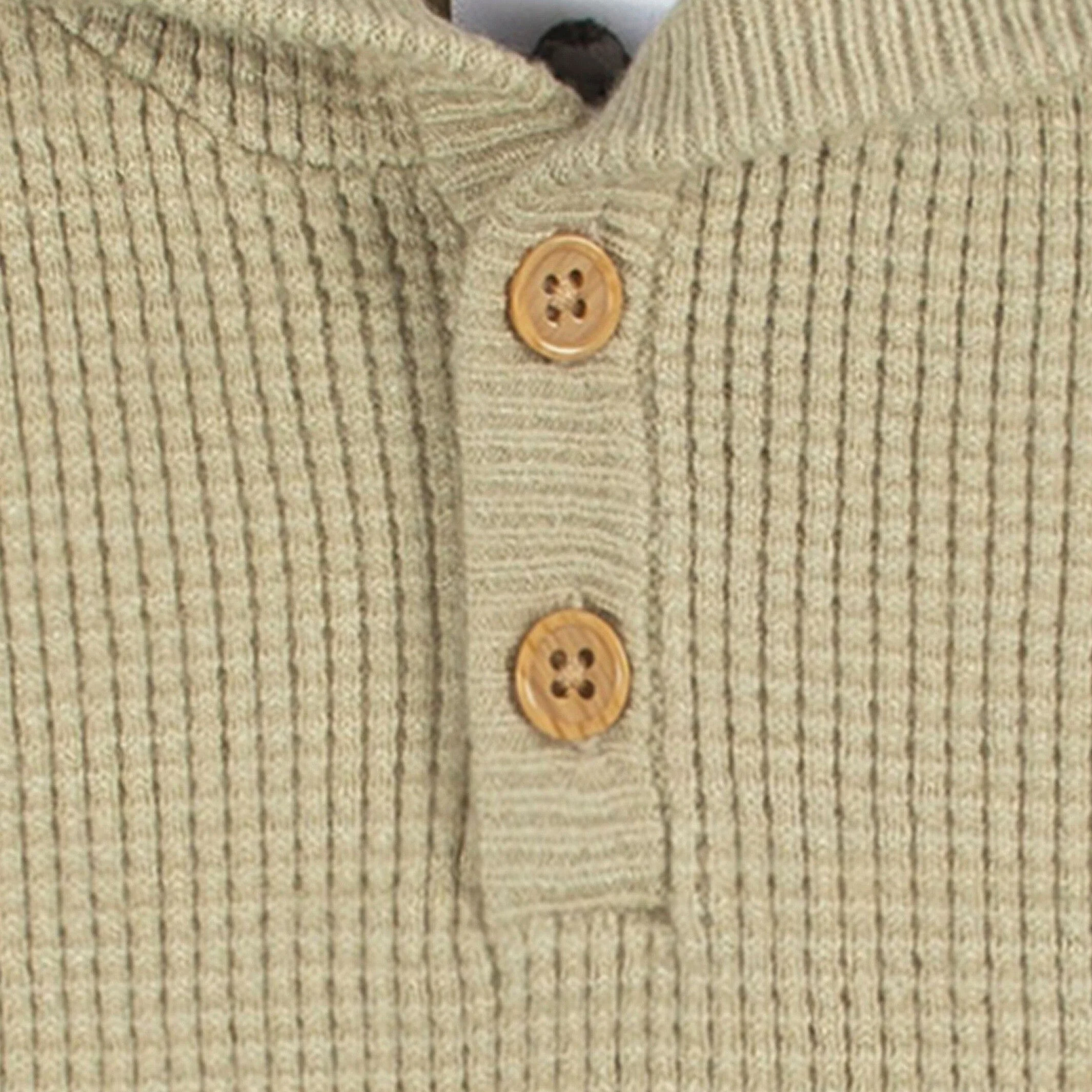 2-Piece Infant and Toddler Boys Tan Sweater Knit Set - Image 3