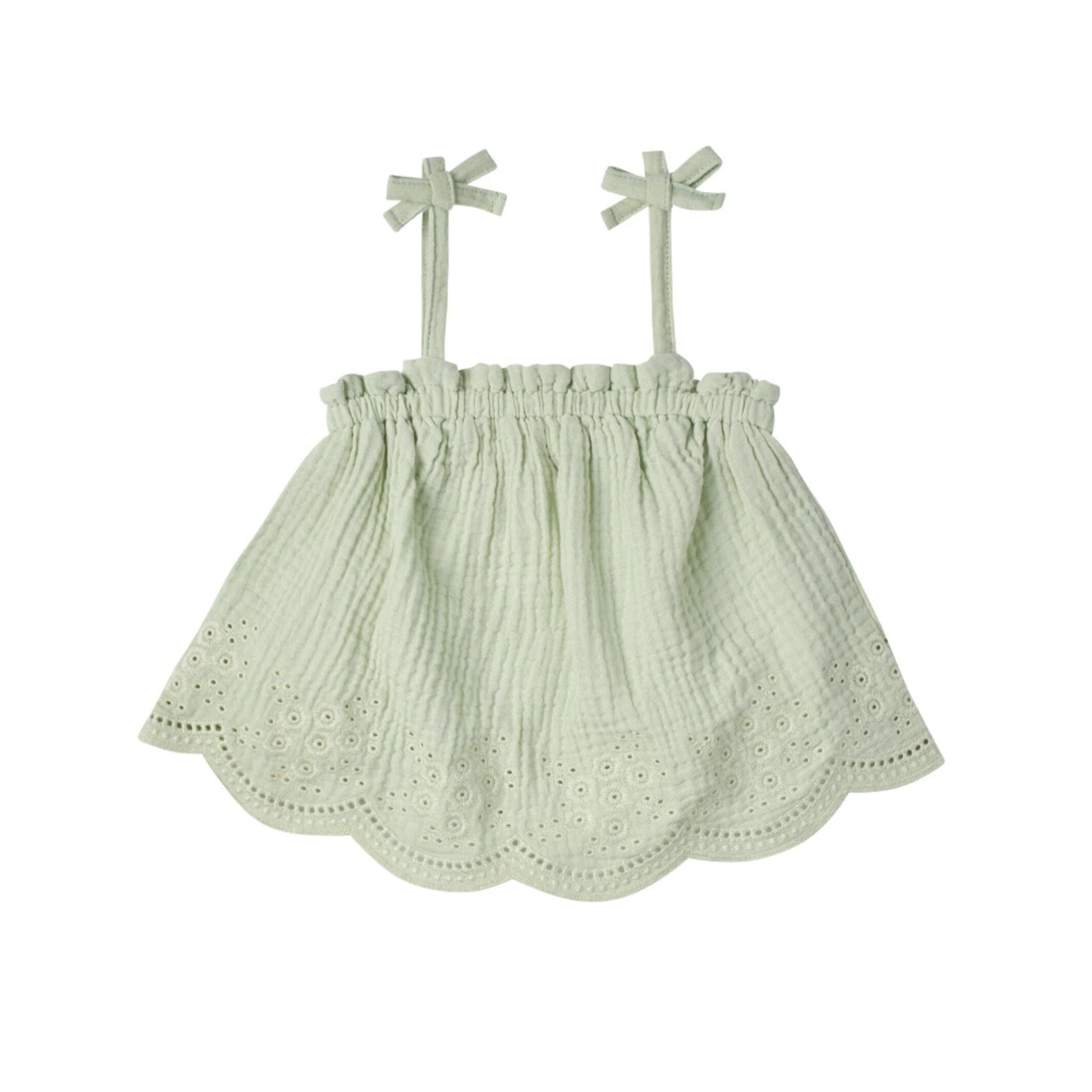 2-Piece Infant & Toddler Girls Mint Top & Short Set - Image 3