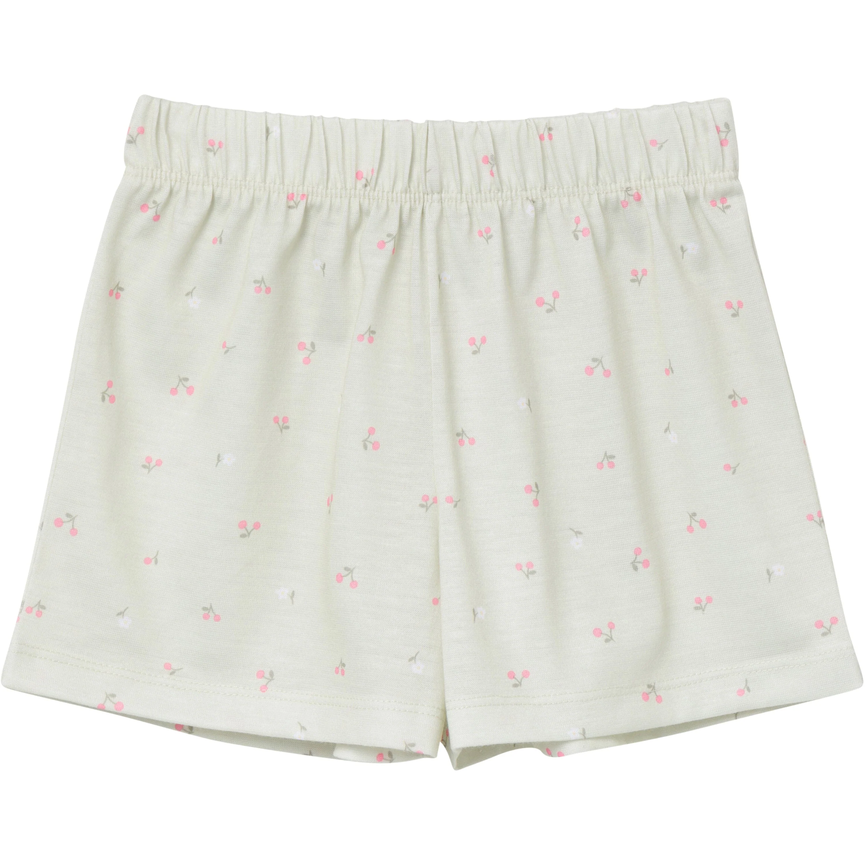 2-Piece Infant & Toddler Girls Cherries Button Up Pajama Shorts Set - Image 8