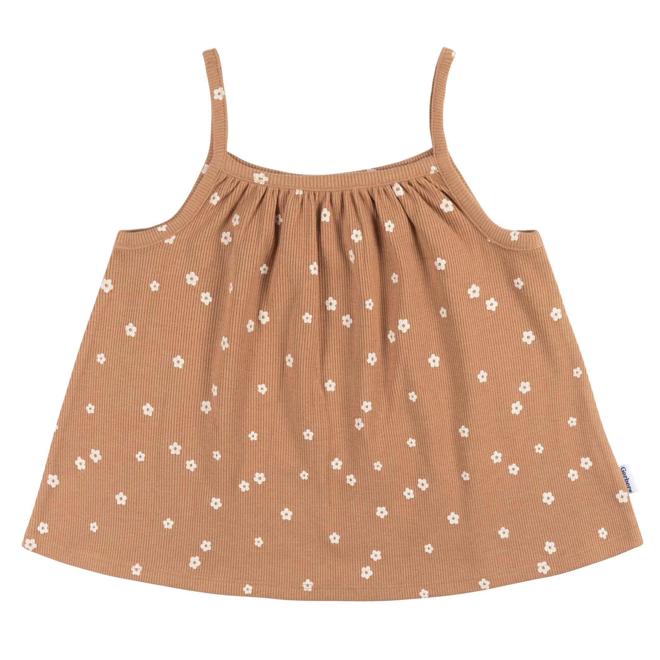 2-Piece Infant and Toddler Girls Ditsy Floral Tank Top & Shorts Set - Image 4
