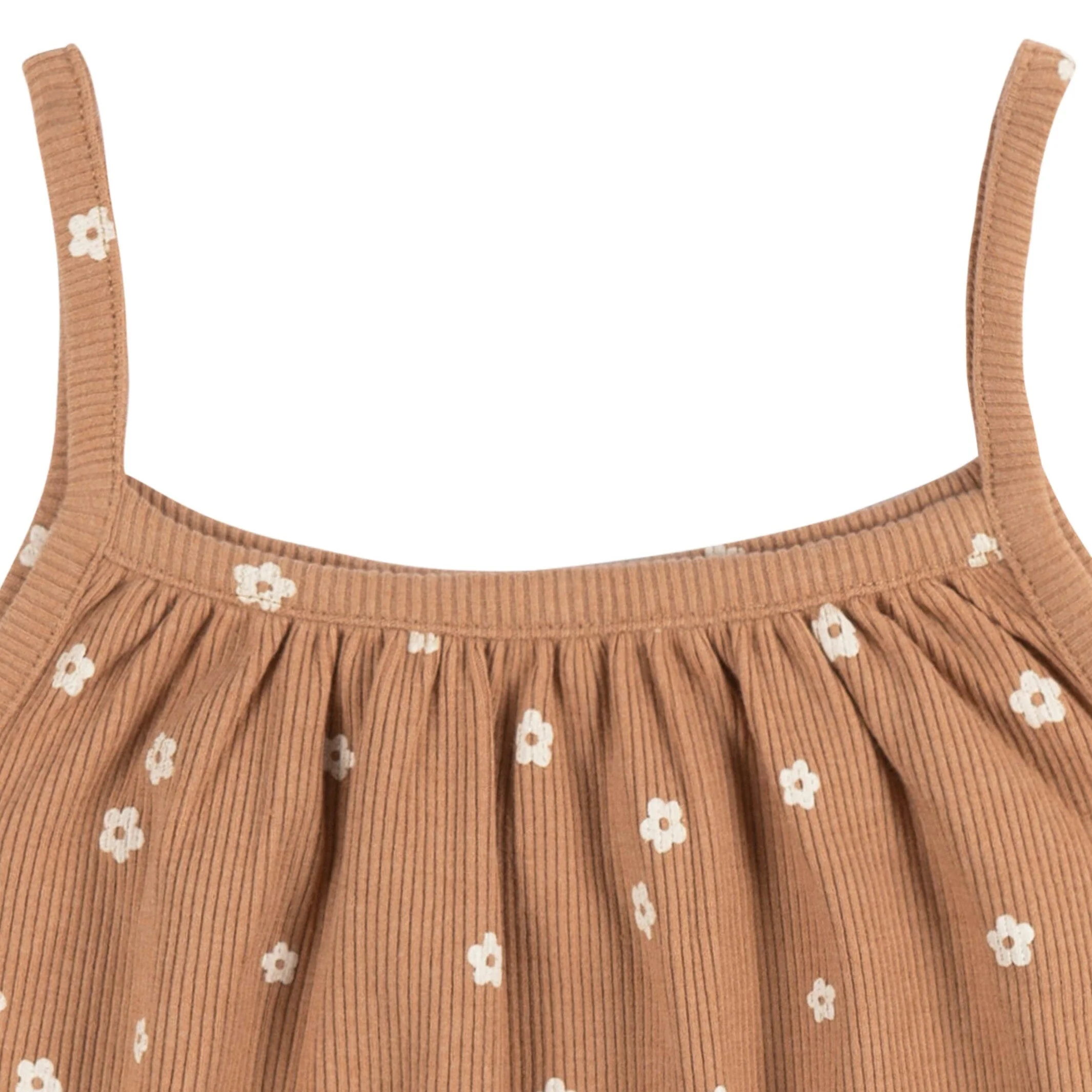 2-Piece Infant and Toddler Girls Ditsy Floral Tank Top & Shorts Set - Image 5