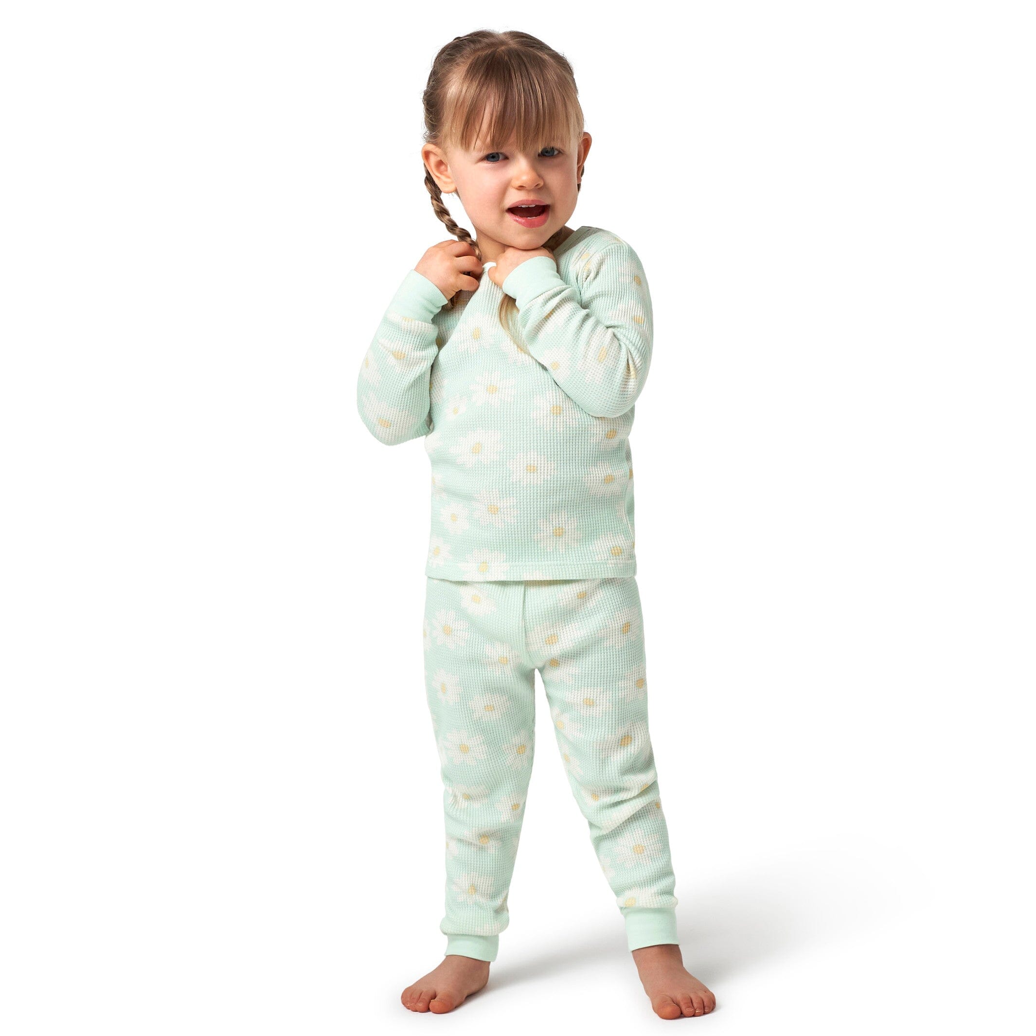 2-Piece Infant & Toddler Girls Daisies Snug Fit Pajama Set - Image 3