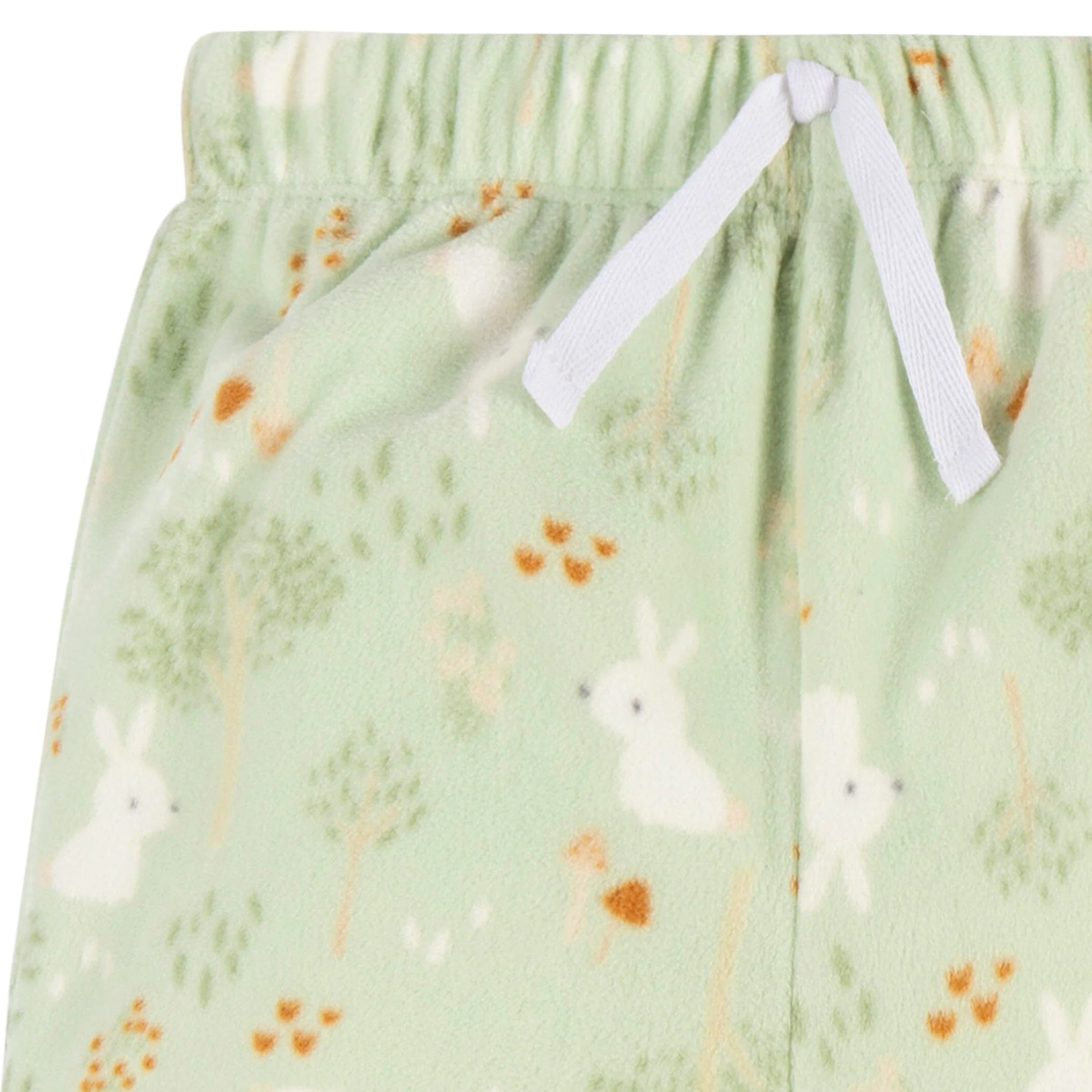 2-Piece Infant & Toddler Girls Green Forrest Fleece Pajamas - Image 5