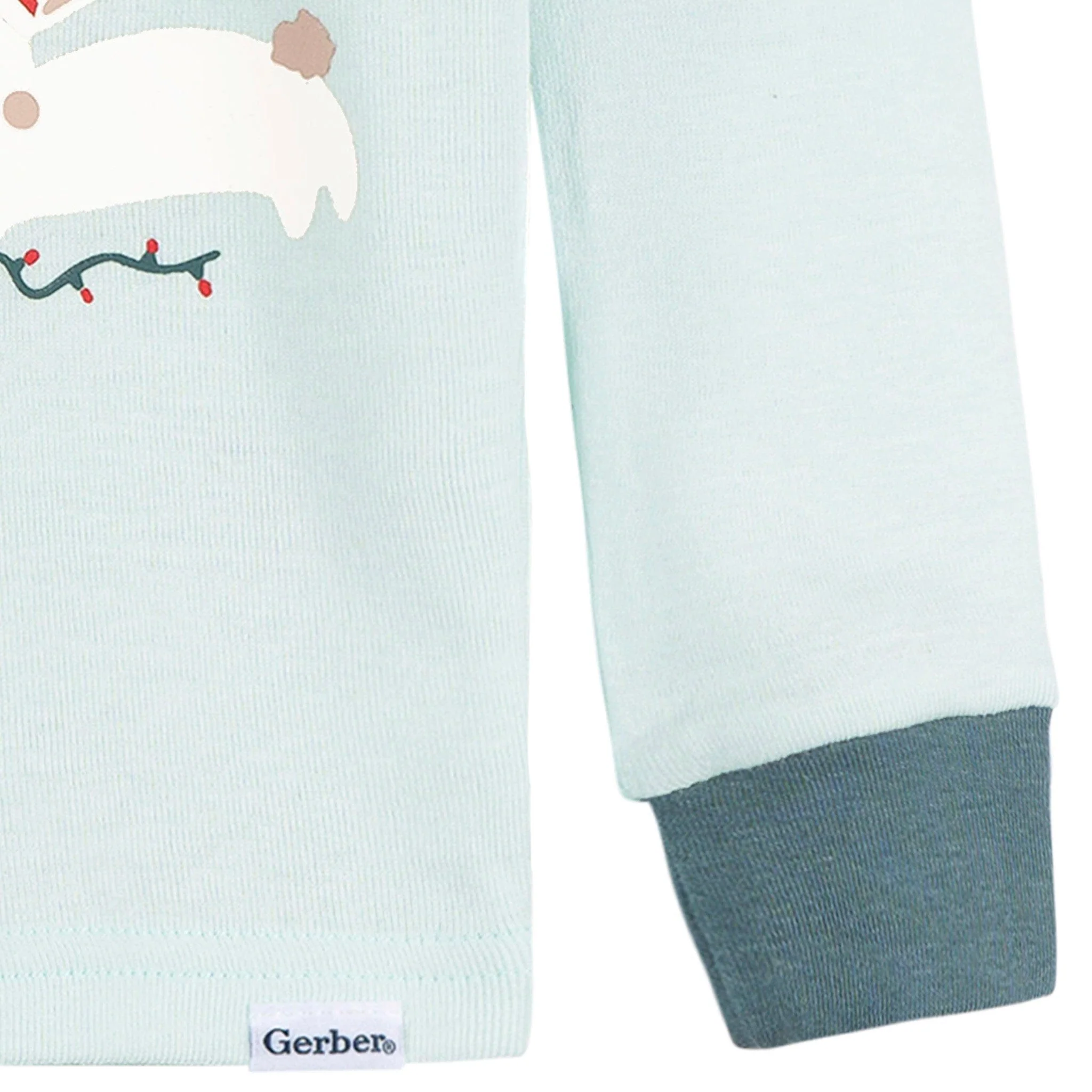 2-Piece Infant & Toddler Girls Mistletoe Snug Fit Pajama Set - Image 5