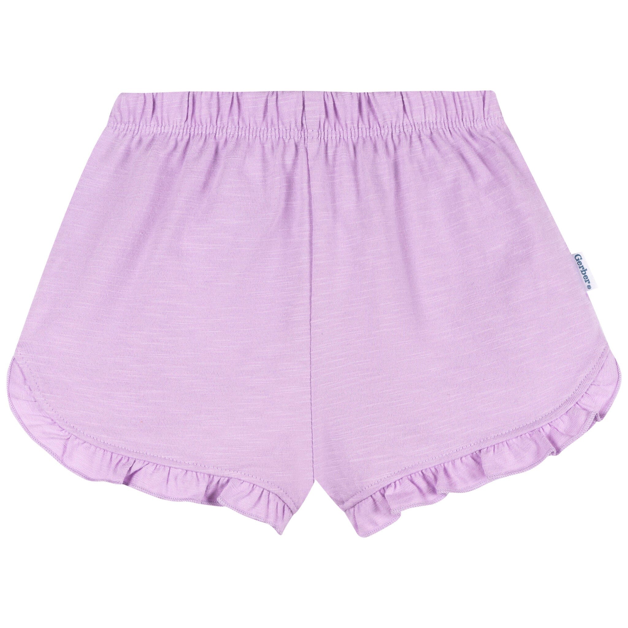 2-Piece Infant & Toddler Girls Rainbow Pocket Tee and Shorts Set - Image 5