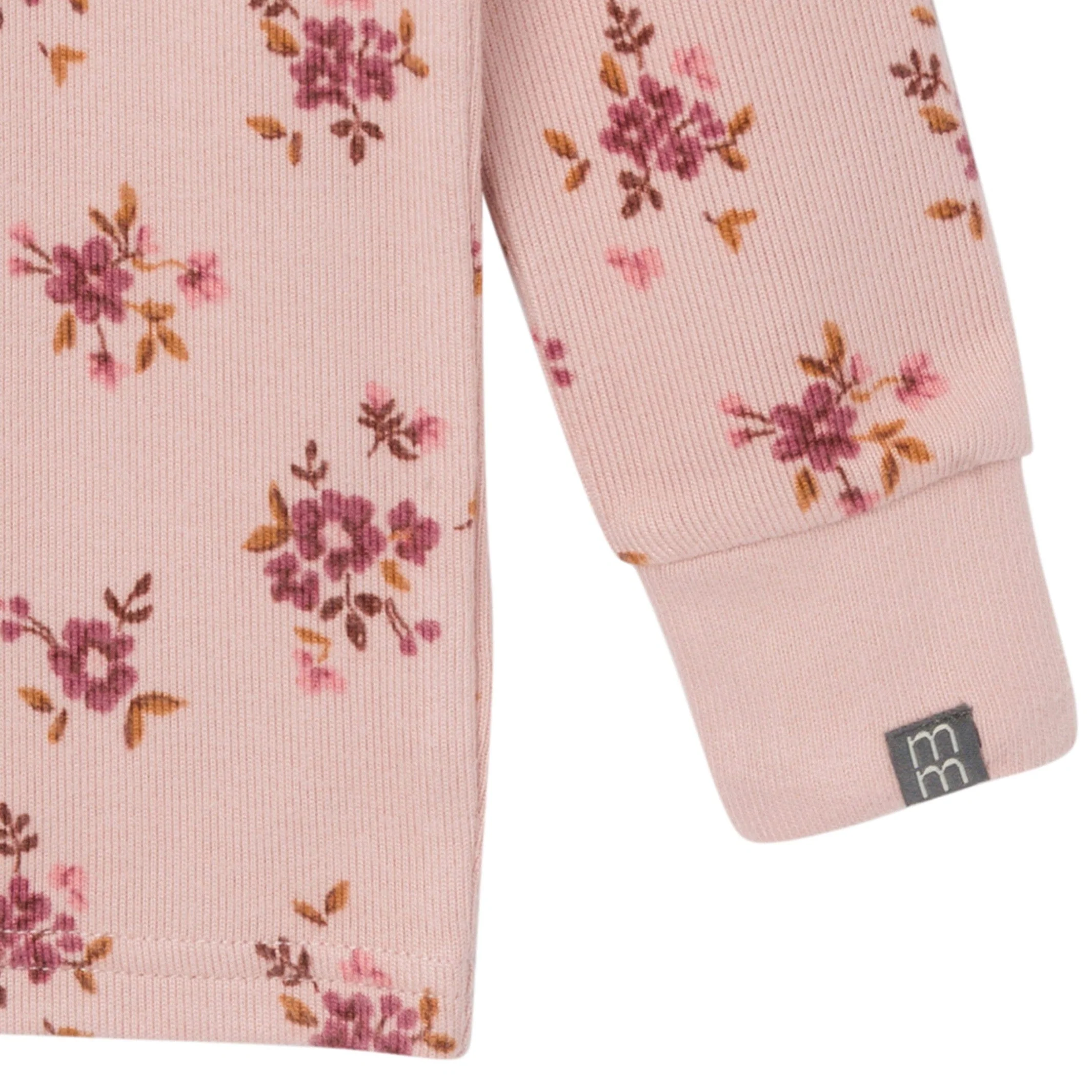 2-Piece Infant & Toddler Girls Light Rose Dahlia Toss Hacci Pajama Set - Image 5