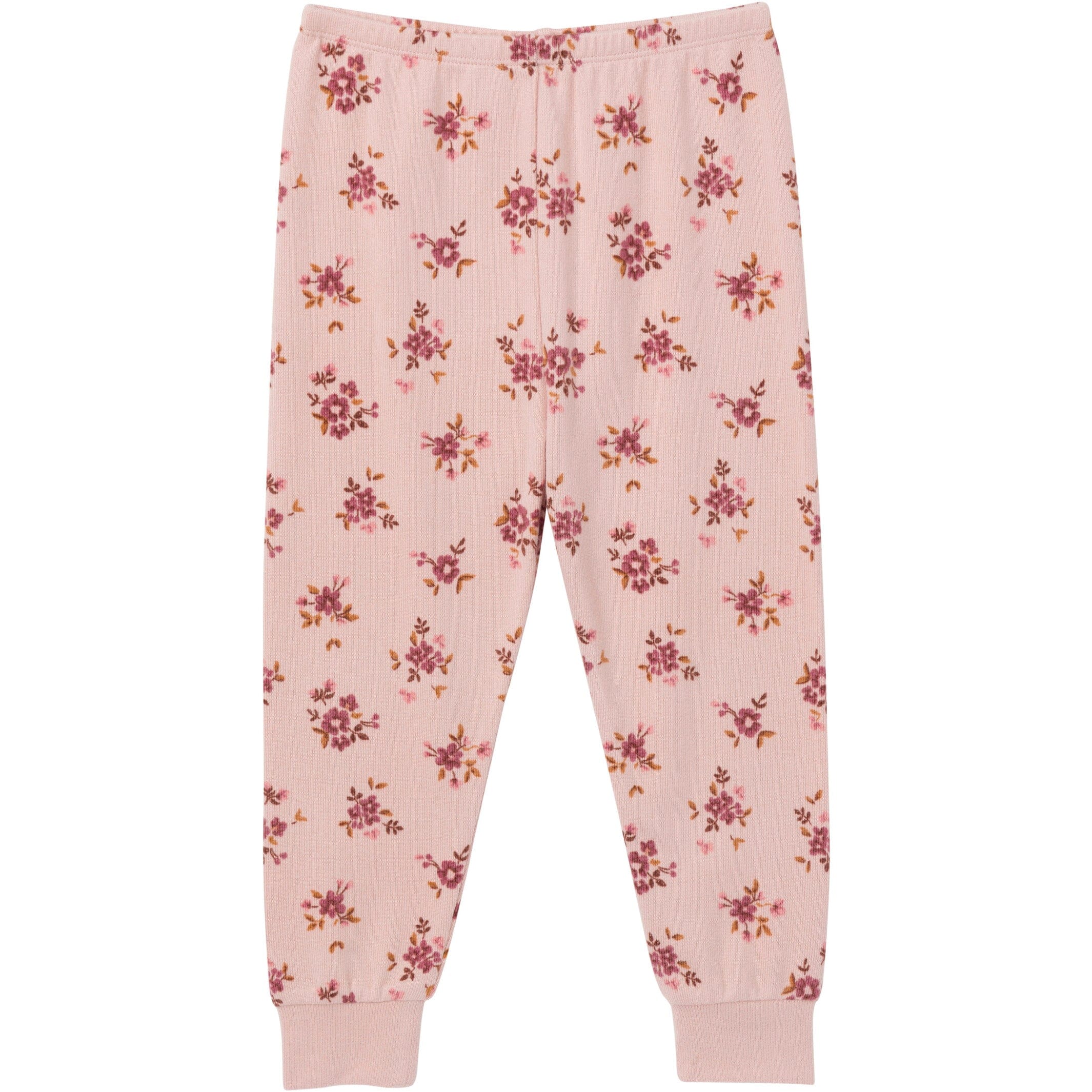2-Piece Infant & Toddler Girls Light Rose Dahlia Toss Hacci Pajama Set - Image 6
