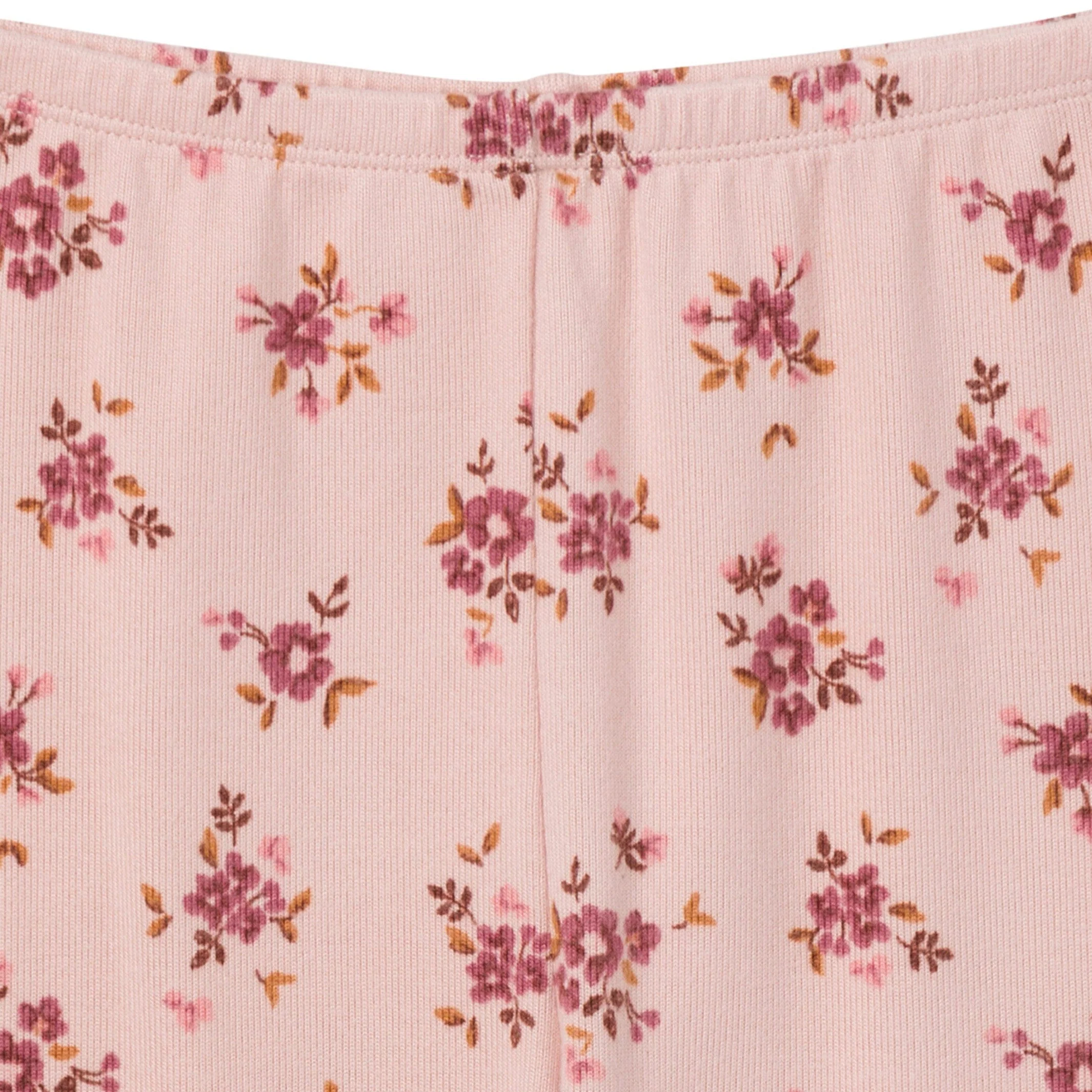 2-Piece Infant & Toddler Girls Light Rose Dahlia Toss Hacci Pajama Set - Image 7