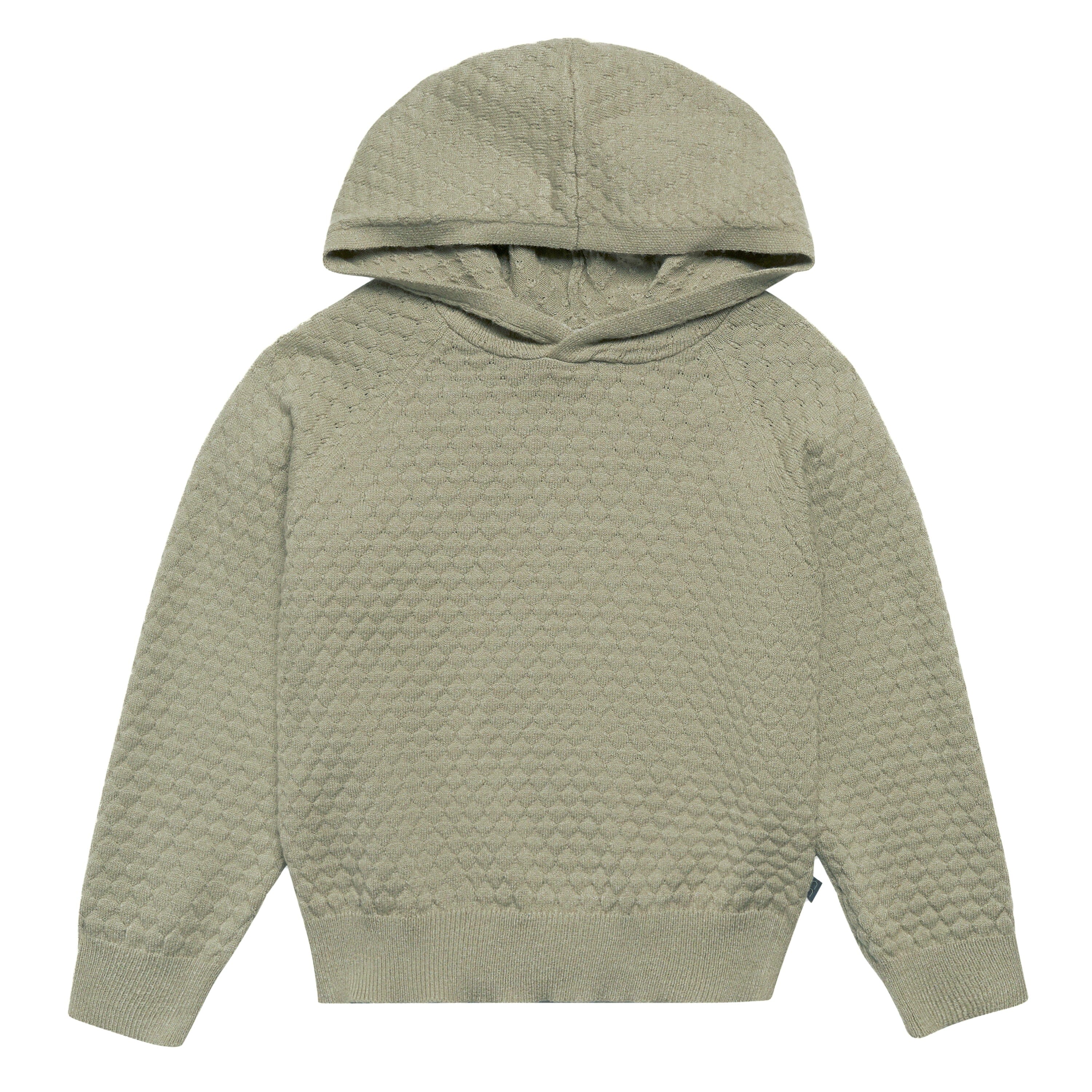 2-Piece Infant & Toddler Girls Medium Green Viscose Sweater Knit Hoodie Set - Image 4