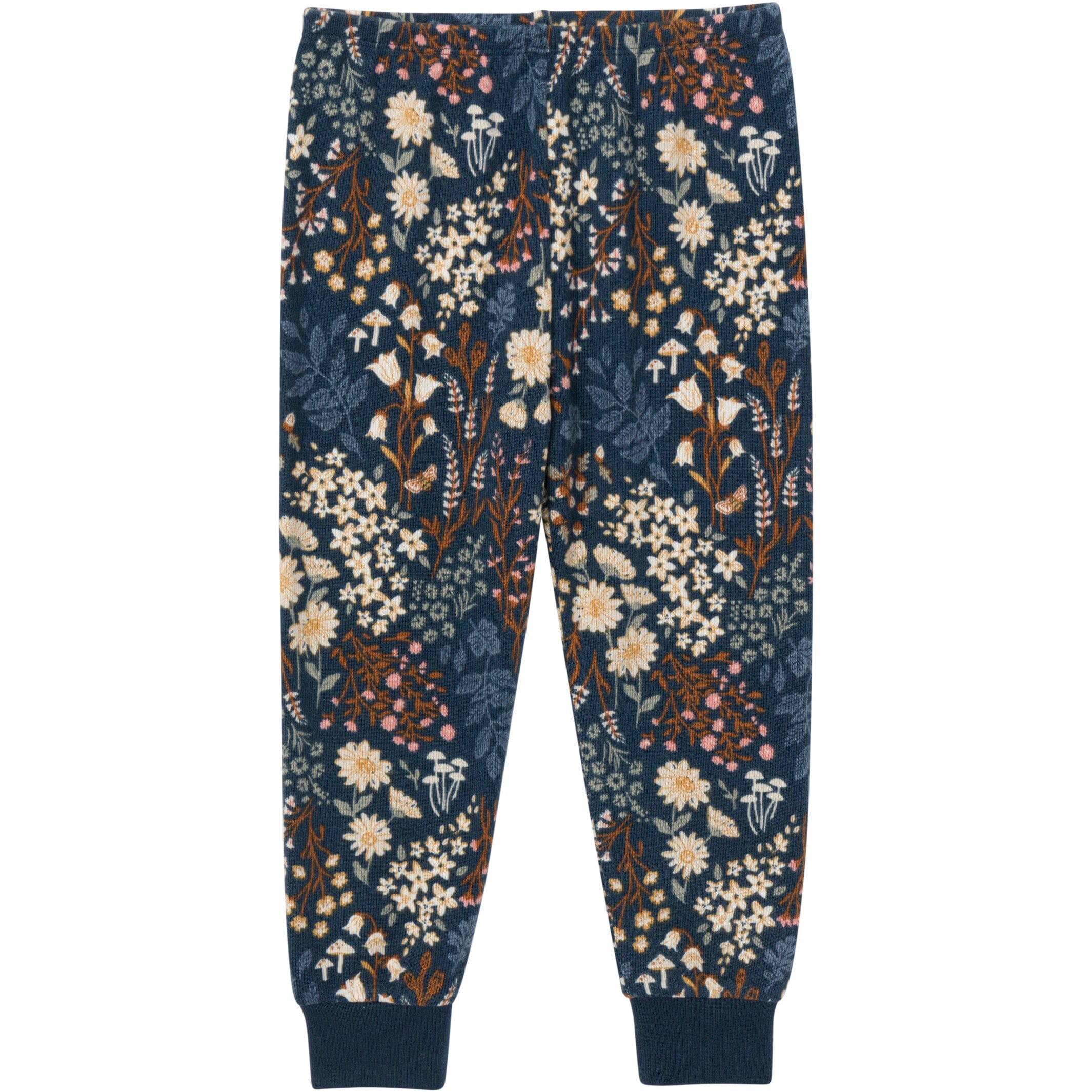 2-Piece Infant & Toddler Girls Navy Floral Hacci Pajama Set - Image 7