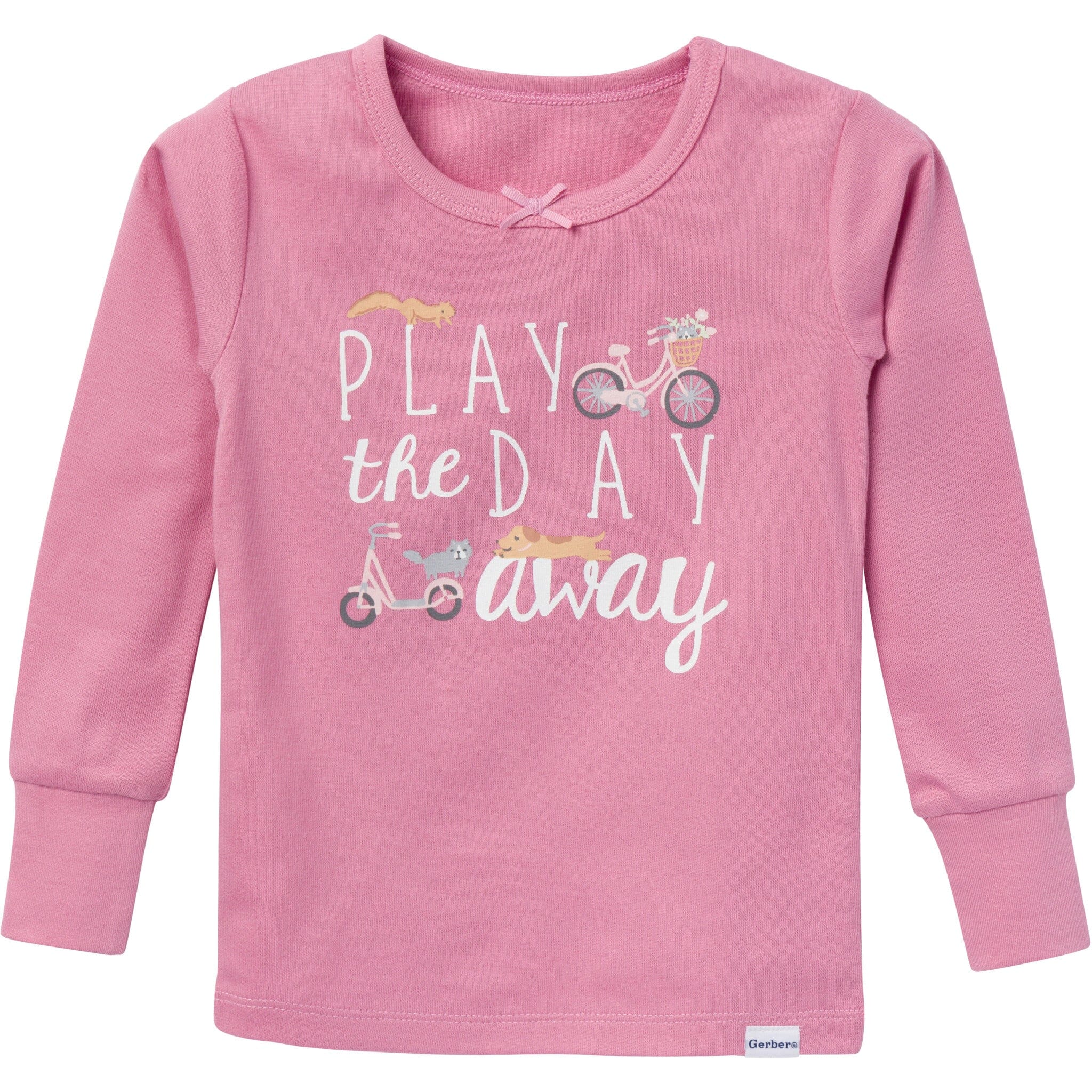 2-Piece Infant & Toddler Girls Playground Long Sleeve Pajama Set - Image 2