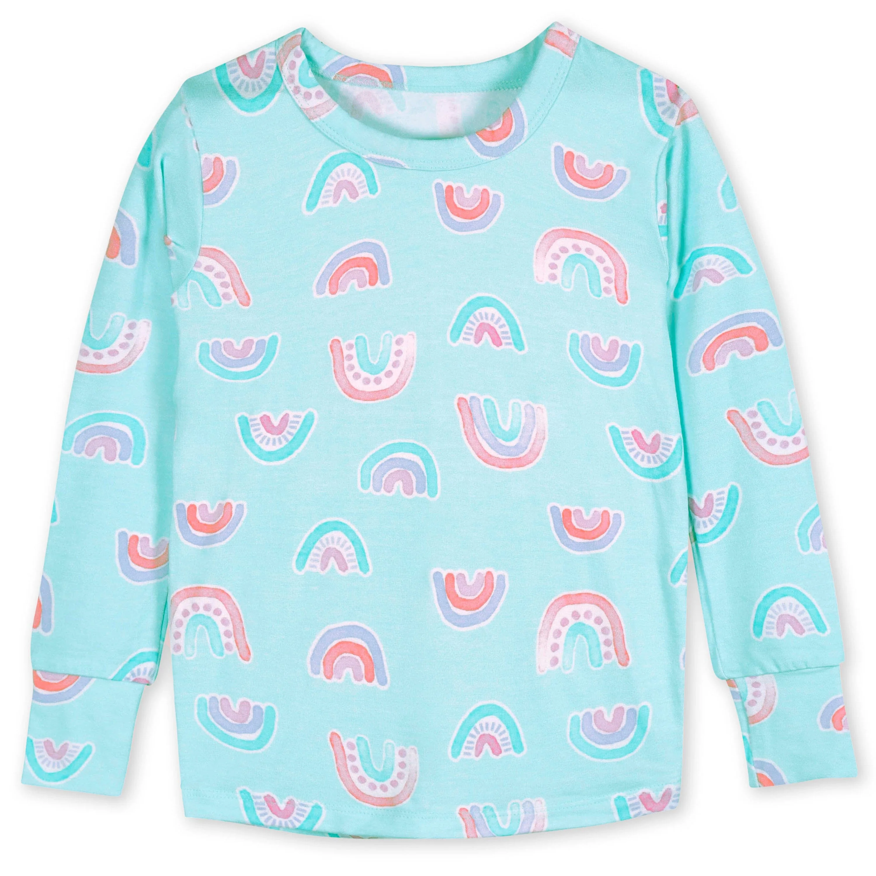 2-Piece Infant & Toddler Rainbow Sky Buttery Soft Viscose Made from Eucalyptus Snug Fit Pajamas - Image 5