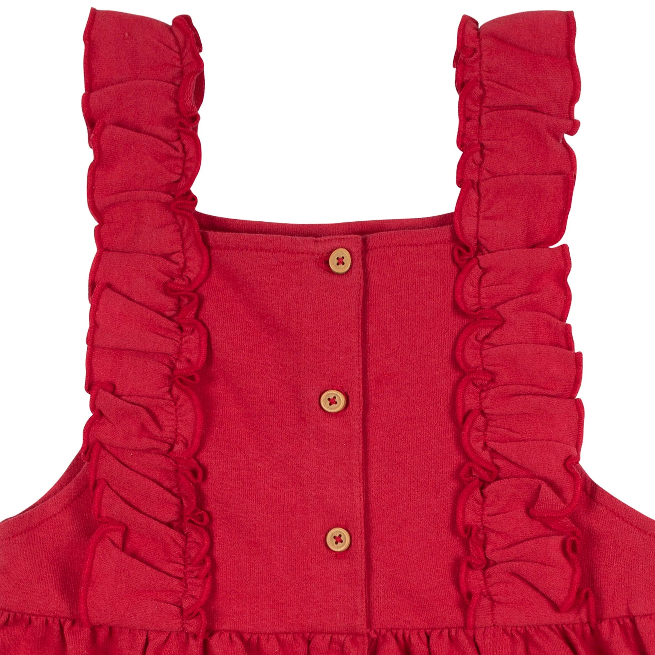 2-Piece Infant Girls Red Holly Berries Jumper & Top Set, 18M - Image 5