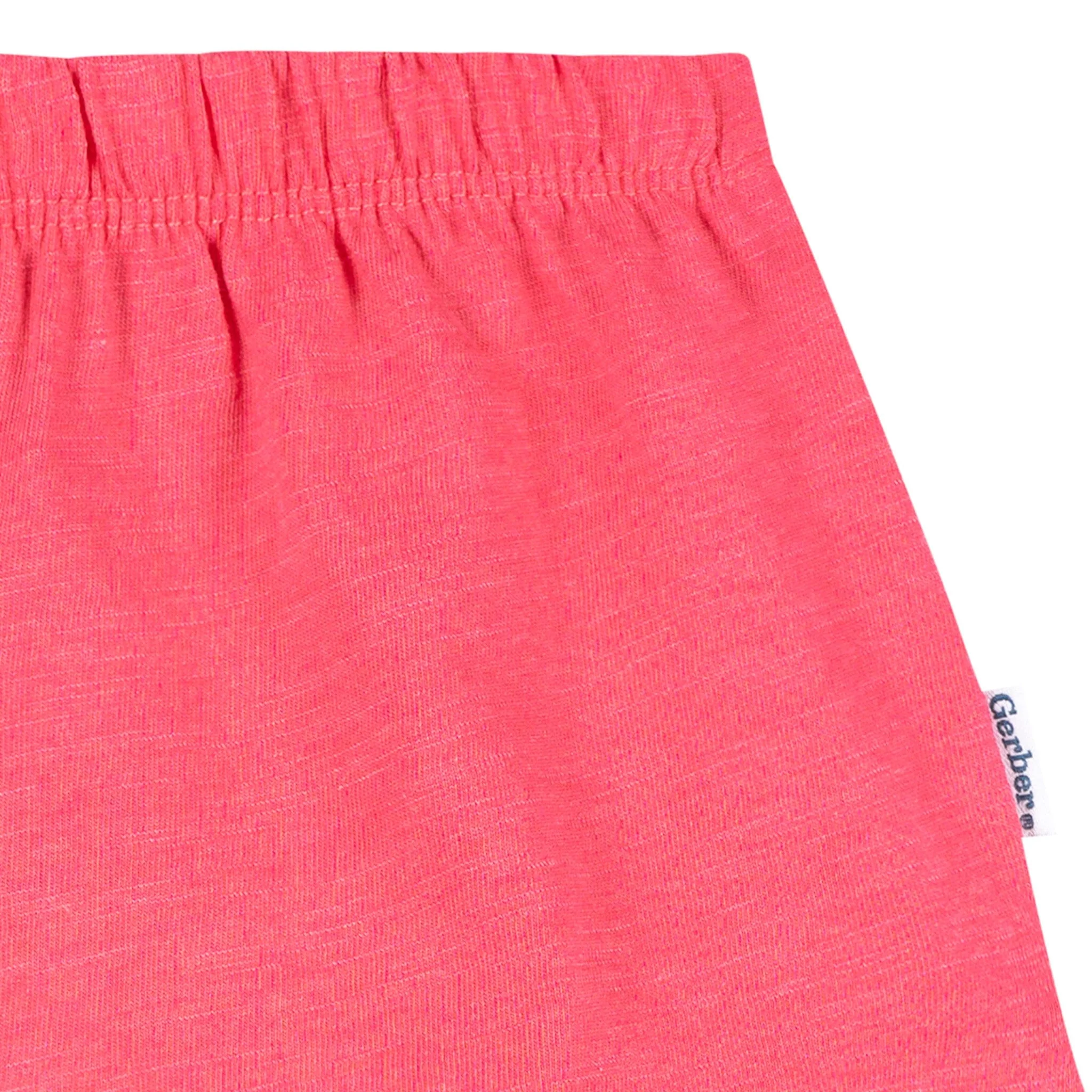 2-Piece Infant & Toddler Girls Cherry Pocket Tee and Shorts Set - Image 6
