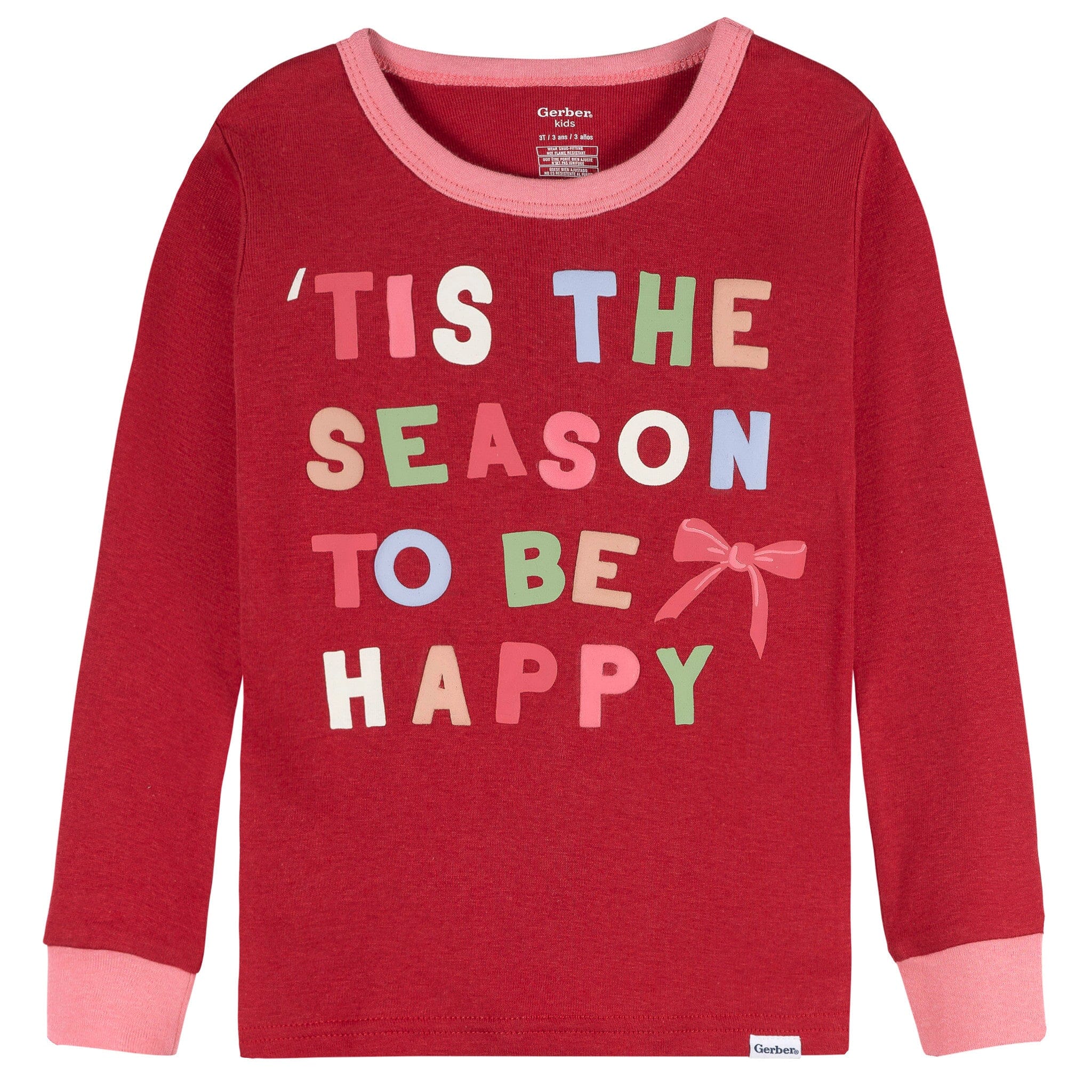 2-Piece Infant & Toddler Girls Holiday Check Snug Fit Pajama Set - Image 5