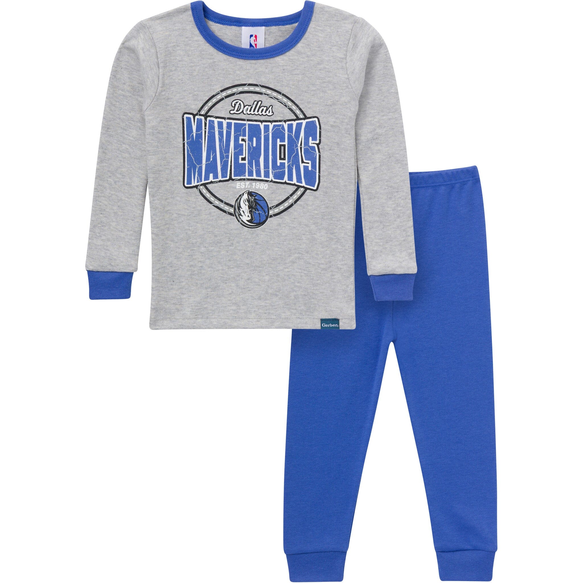 2-Piece Infant & Toddler Neutral Dallas Mavericks Snug Fit Pajamas