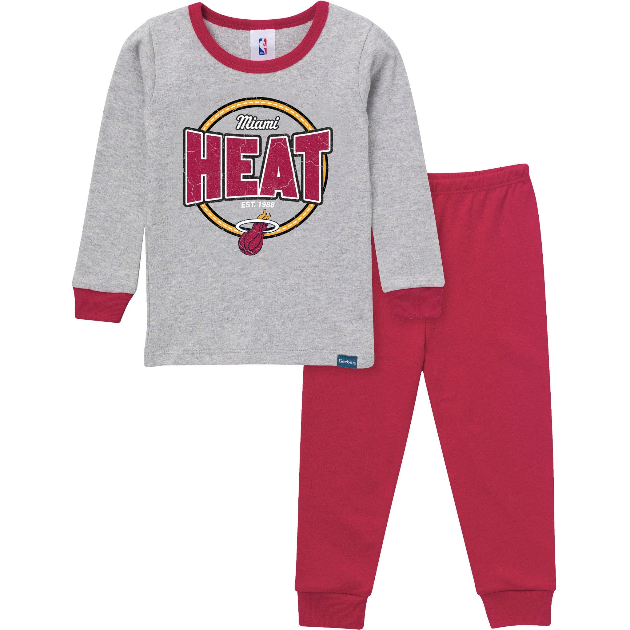 2-Piece Infant & Toddler Neutral Miami Heat Snug Fit Pajamas