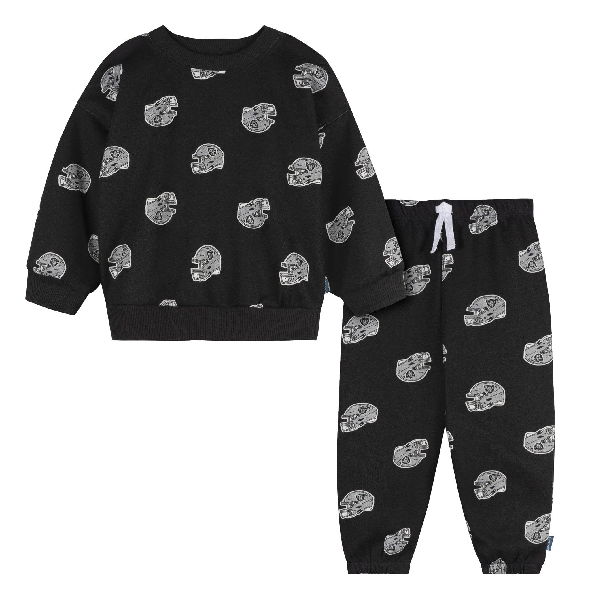 2-Piece Infant & Toddler Las Vegas Raiders Sweatshirt and Pant Set