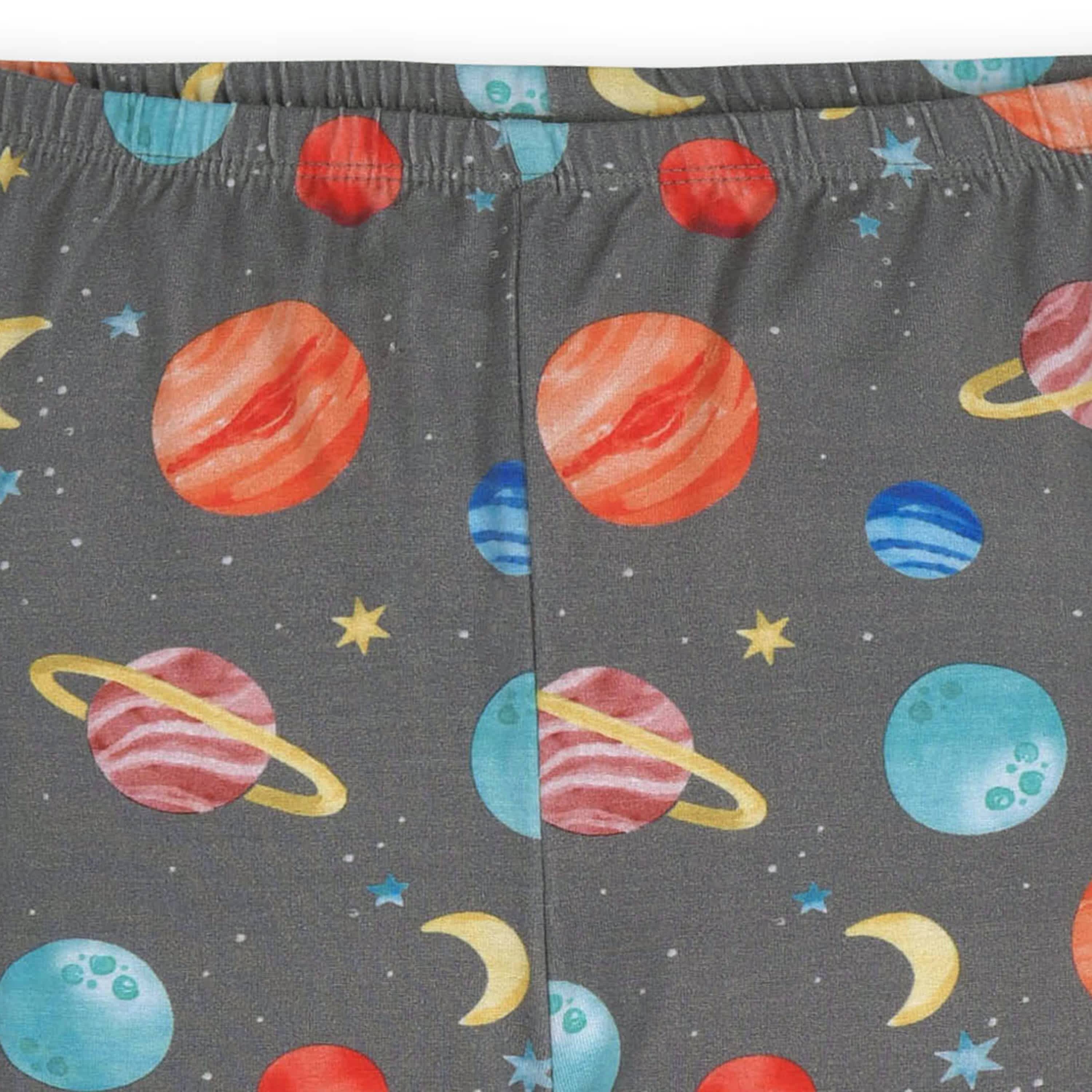 2-Piece Infant & Toddler Outer Space Buttery Soft Viscose Made from Eucalyptus Snug Fit Pajamas - Image 8