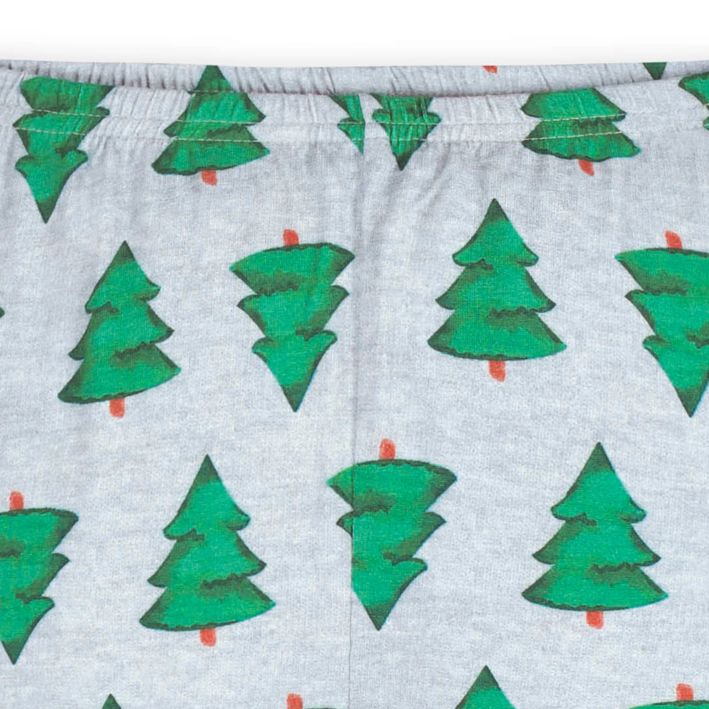 2-Piece Infant & Toddler Spruce Buttery Soft Viscose Made from Eucalyptus Snug Fit Holiday Pajamas - Image 6