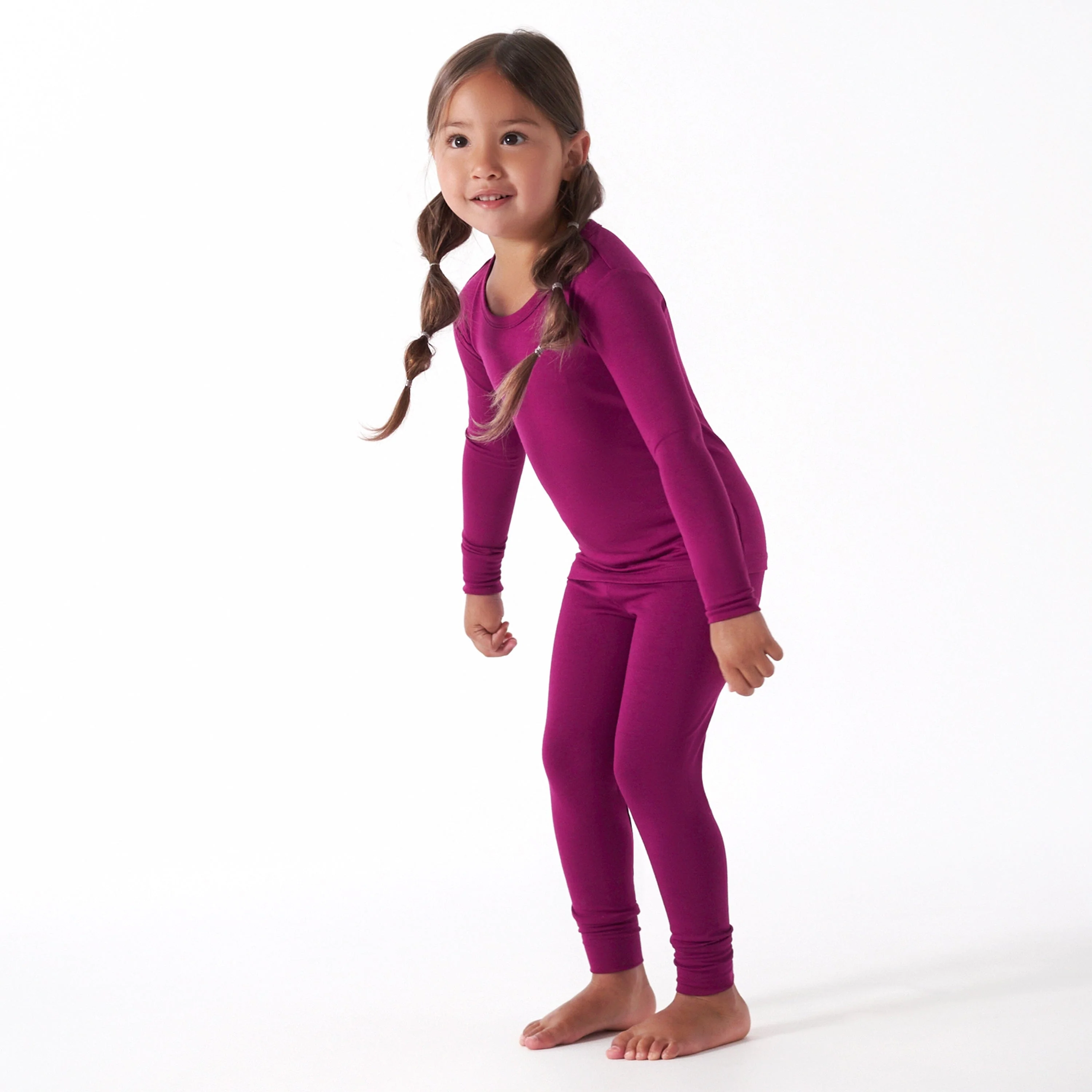 2-Piece Infant & Toddler Raspberry Buttery Soft Viscose Made from Eucalyptus Snug Fit Pajamas - Image 3