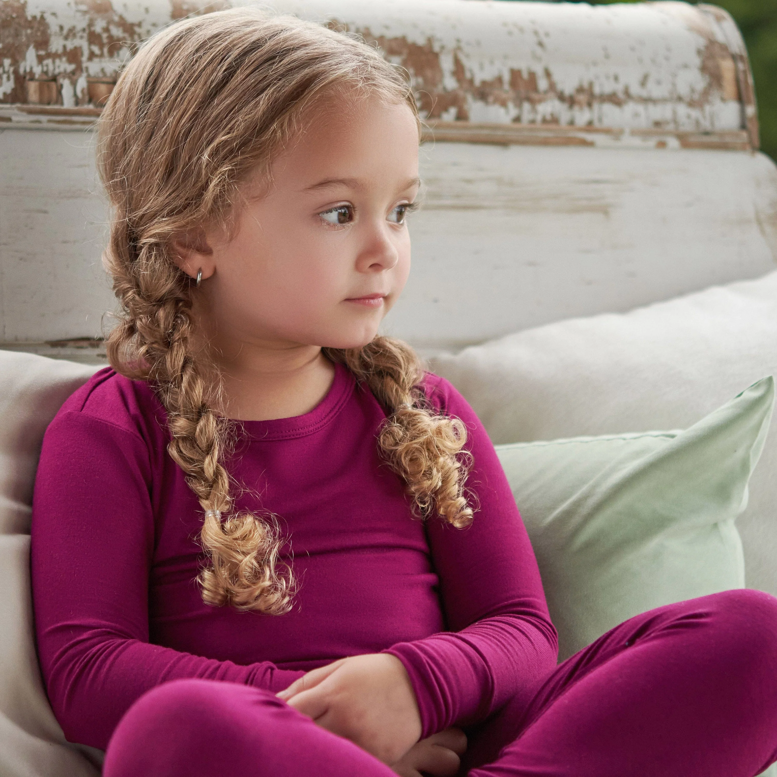 2-Piece Infant & Toddler Raspberry Buttery Soft Viscose Made from Eucalyptus Snug Fit Pajamas - Image 4