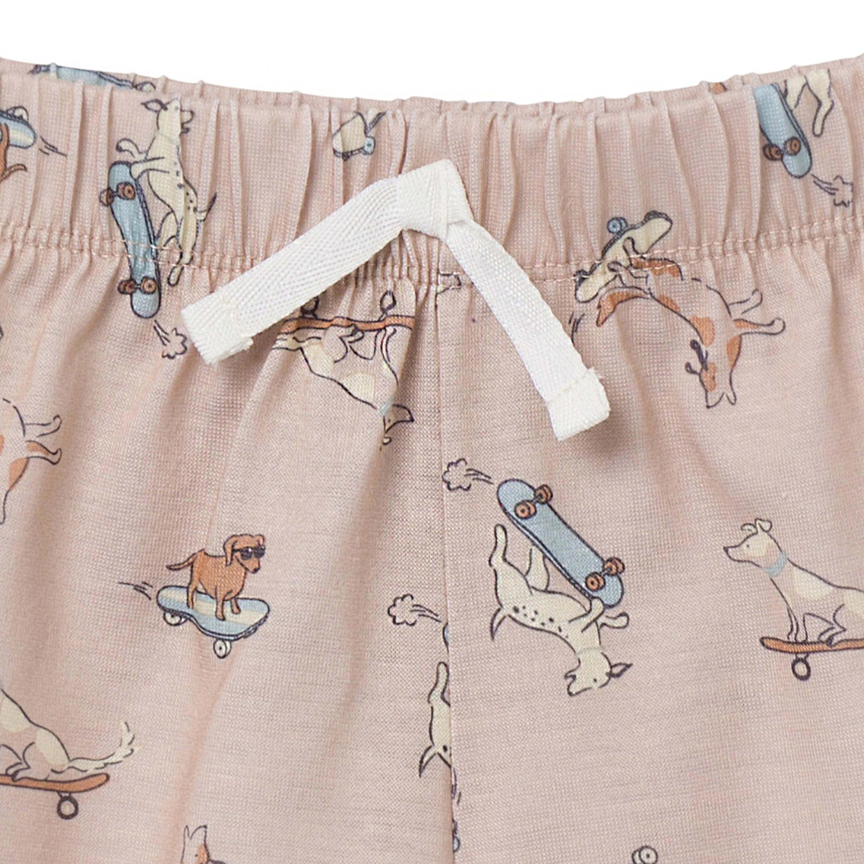 2-Piece Toddler Boys Dog Pajama Shorts Set - Image 8