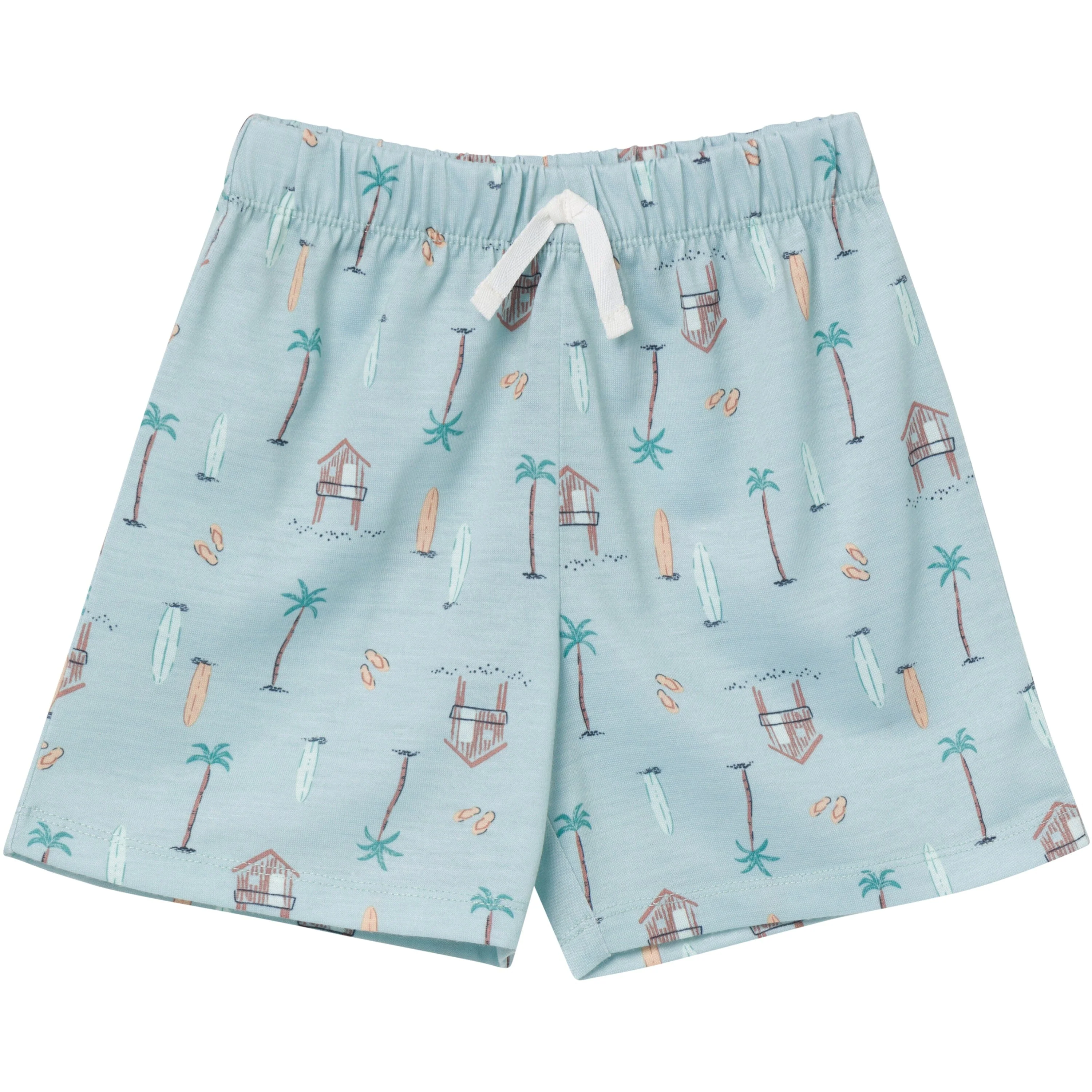 2-Piece Toddler Boys Sea Pajama Shorts Set - Image 4