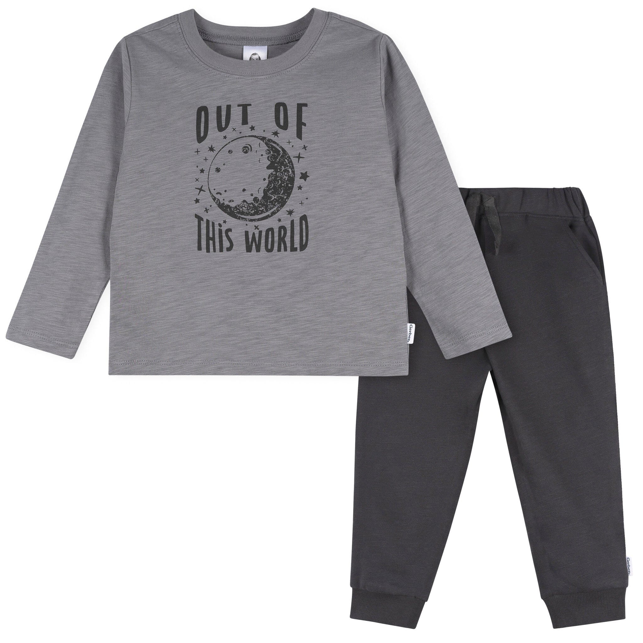 2-Piece Toddler Boys Space Adventure Top and Jogger Set