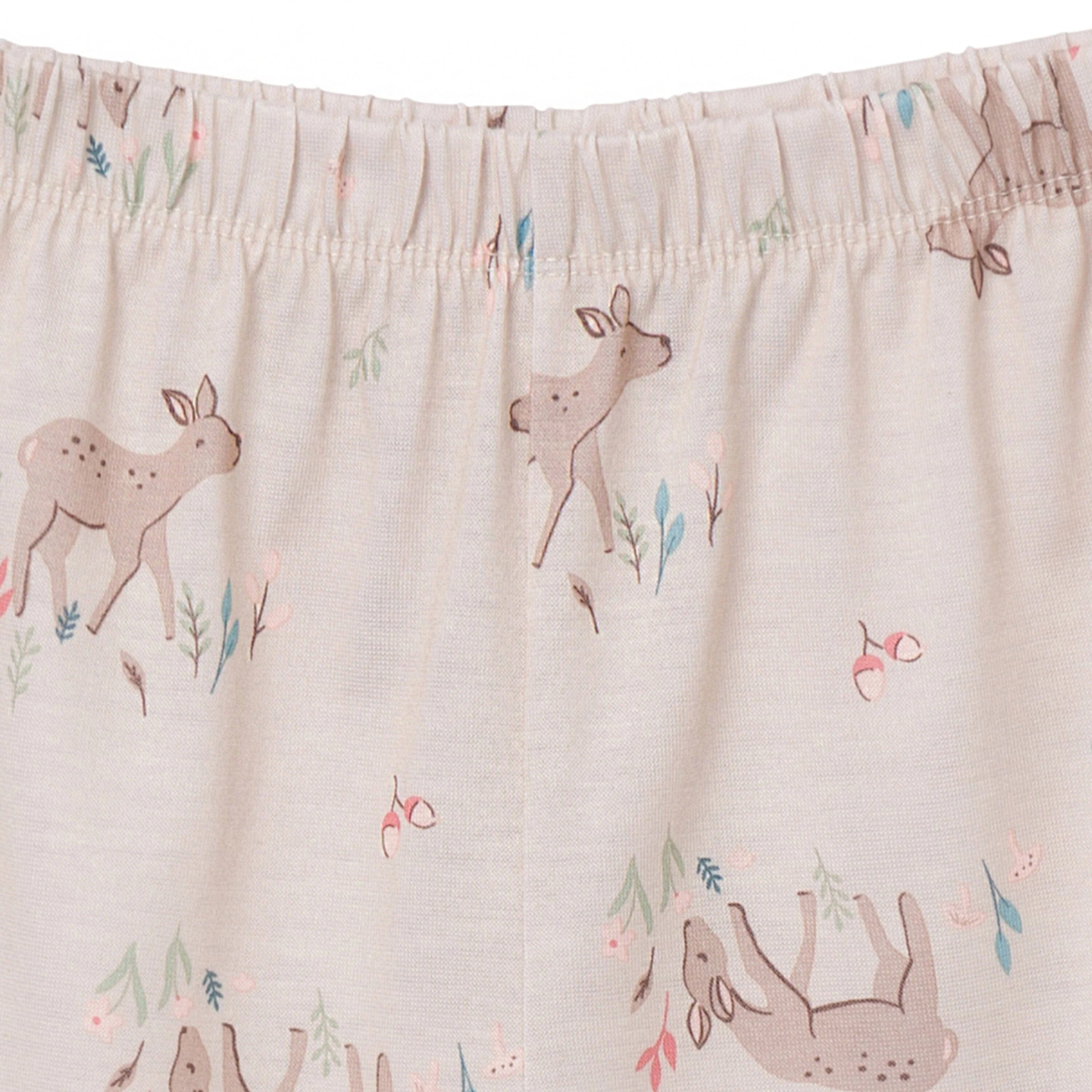 2-Piece Toddler Girls Deer Peplum Pajama Set - Image 5