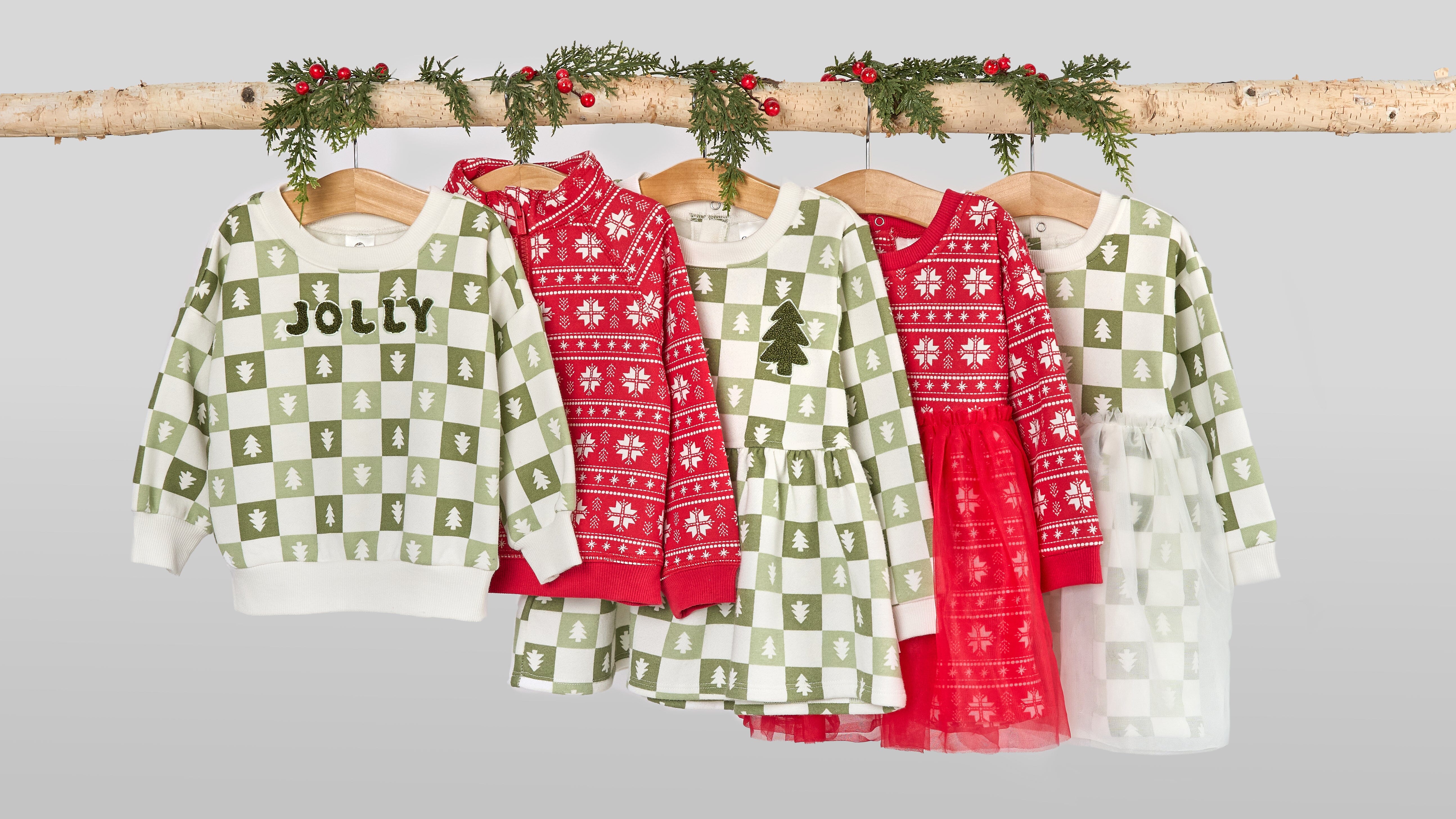 2-Piece Toddler Girls Green Trees Dress and Legging Set - Image 4