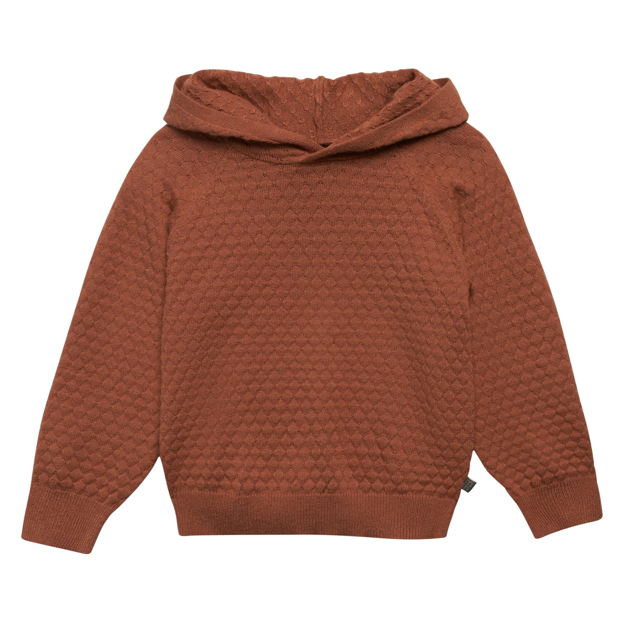 2-Piece Toddler Girls Md Brown Sweater Knit Hoodie Set - Image 2