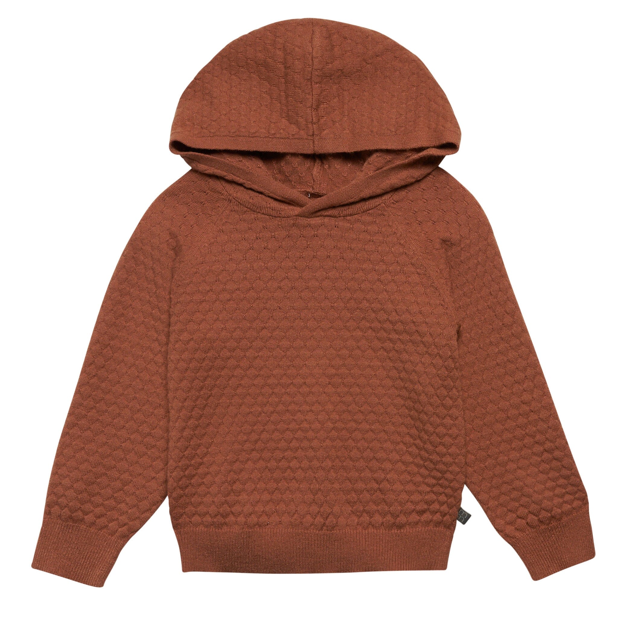2-Piece Toddler Girls Md Brown Sweater Knit Hoodie Set - Image 3
