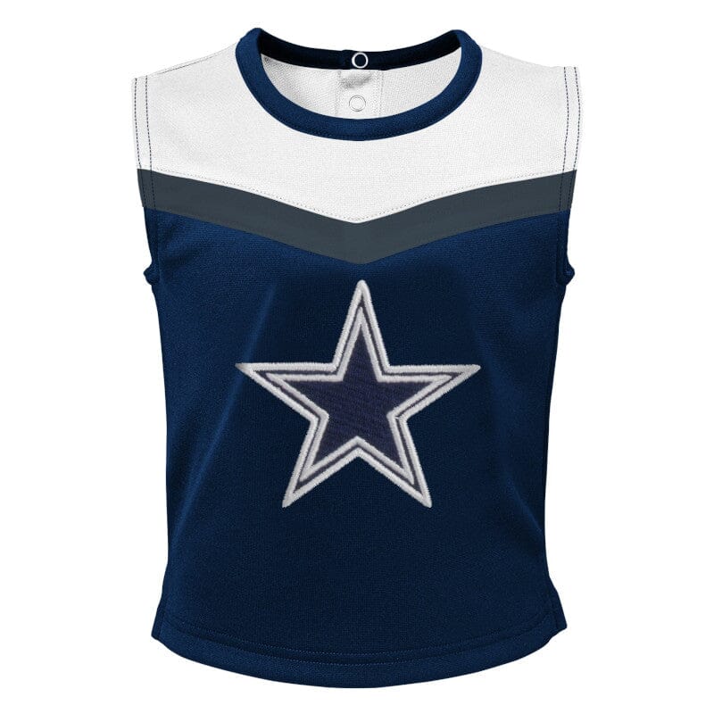 2-Piece Toddler Girls Dallas Cowboys Cheer Set - Image 2