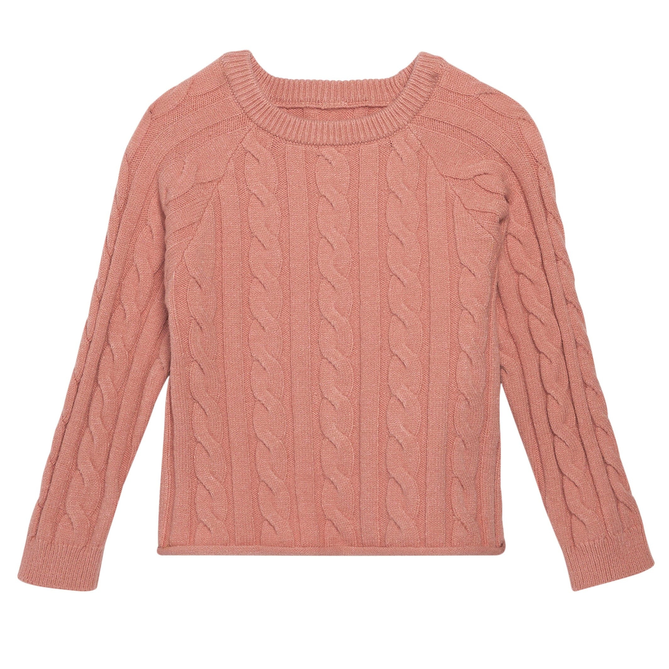 2-Piece Toddler Girls Peach Viscose Sweater Set - Image 2
