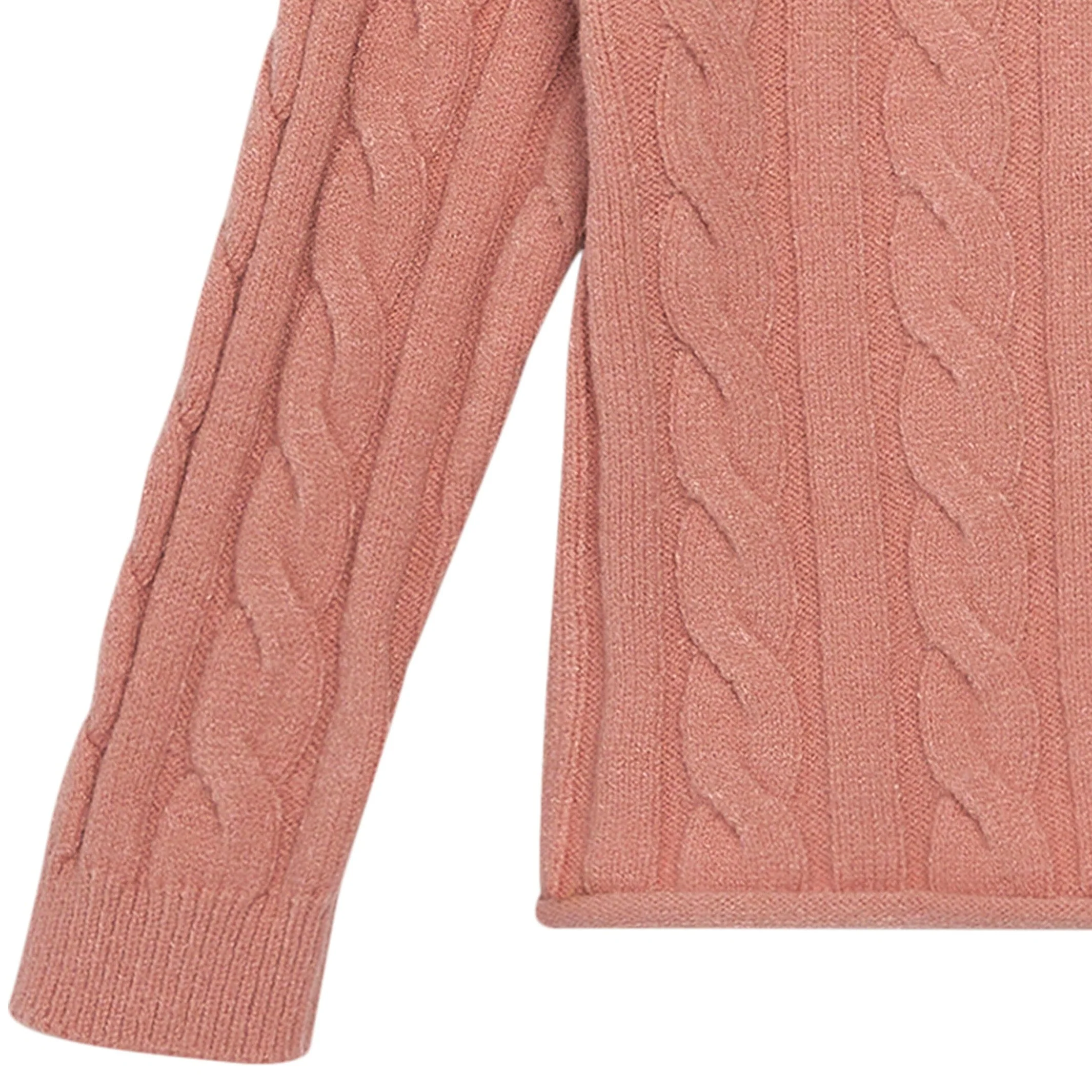 2-Piece Toddler Girls Peach Viscose Sweater Set - Image 3