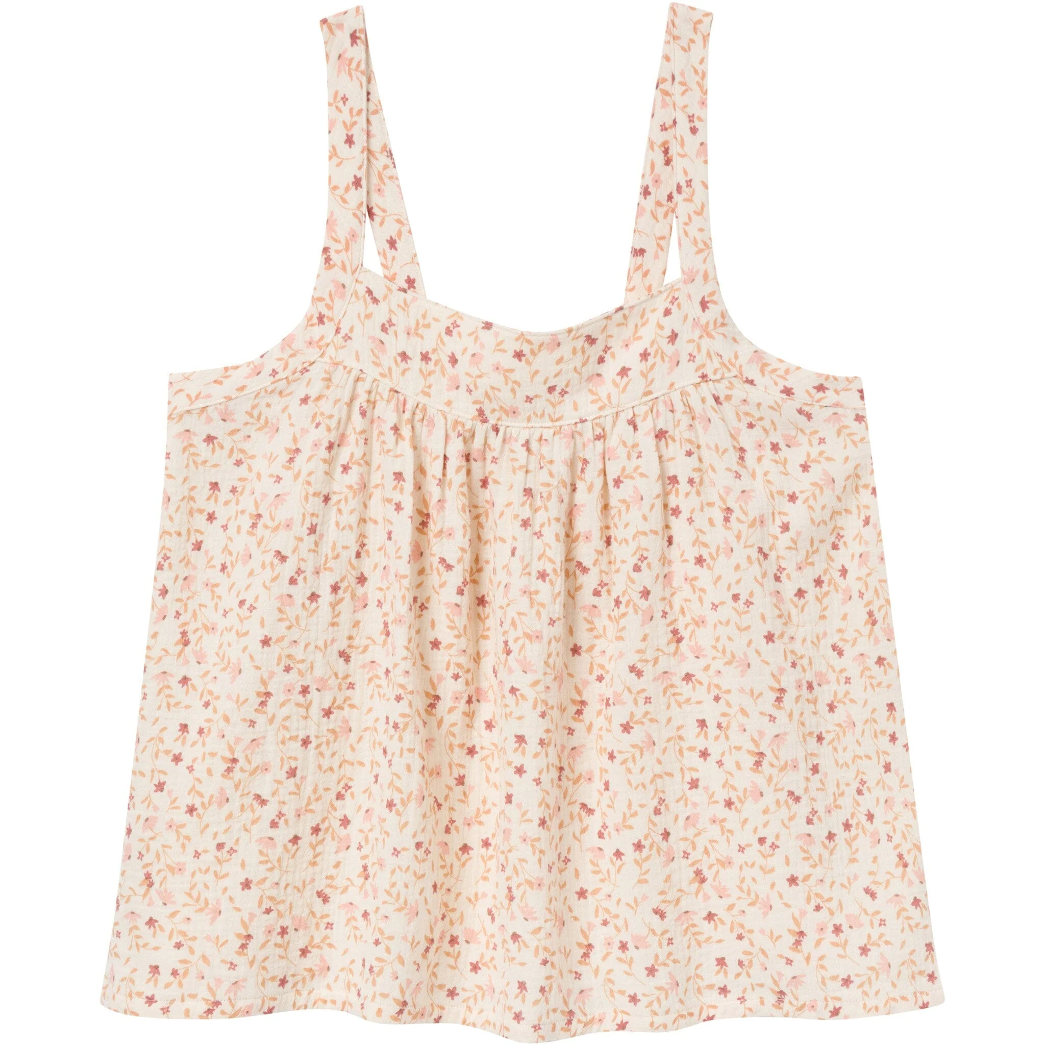 2-Piece Womens Beige Vine Floral Cropped Pants Set - Image 5