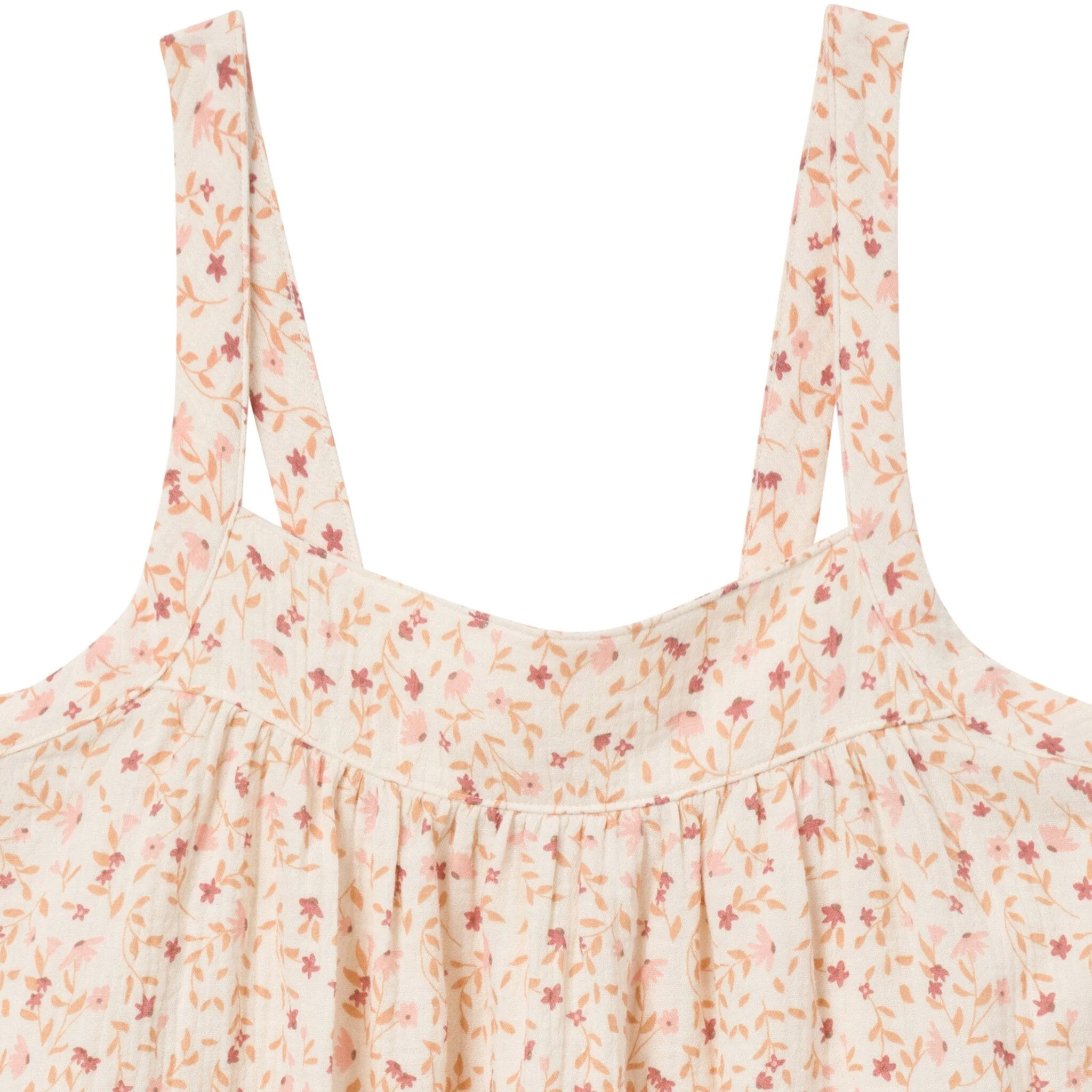 2-Piece Womens Beige Vine Floral Cropped Pants Set - Image 6